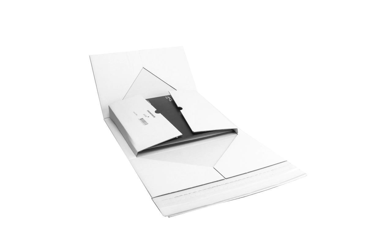 Antalis Versandkarton – 325 × 290 × 80 mm, selbstklebend, Aufreissband, weiss