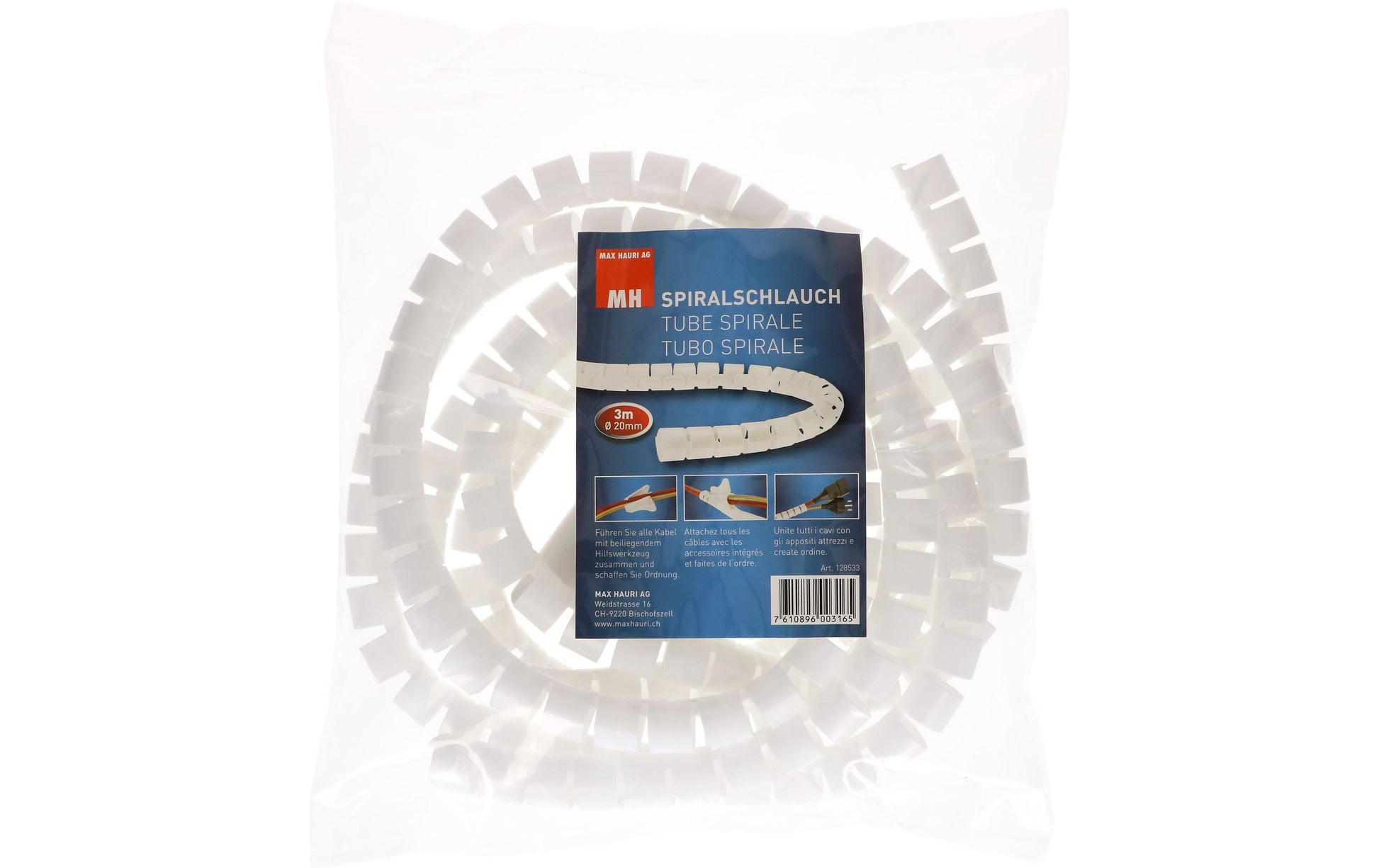 Max Hauri AG Max Hauri Aufbewahrungsbox – Kunststoff – Weiss – Inklusive Steckerleiste – 115 × 121 × 235 mm