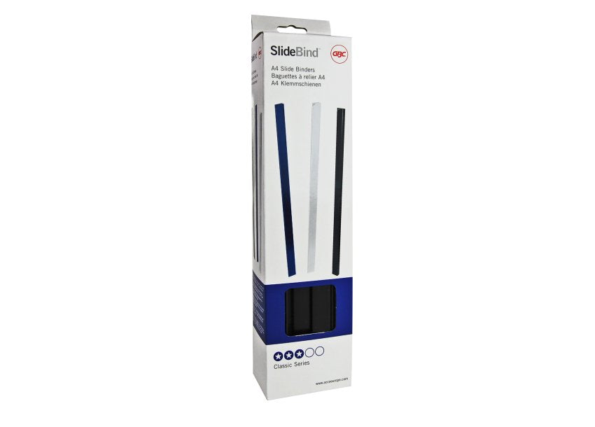 GBC Fastback Super Strips Buchrücken – A4, 5 mm Rücken, Blau – 25 Stk.