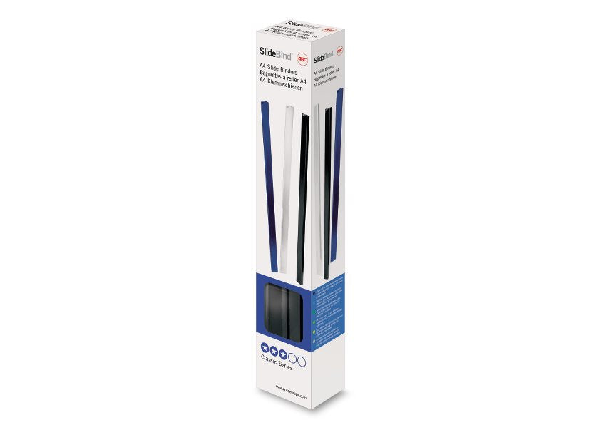 GBC Fastback Super Strips Buchrücken – A4, 5 mm Rücken, Blau – 25 Stk.