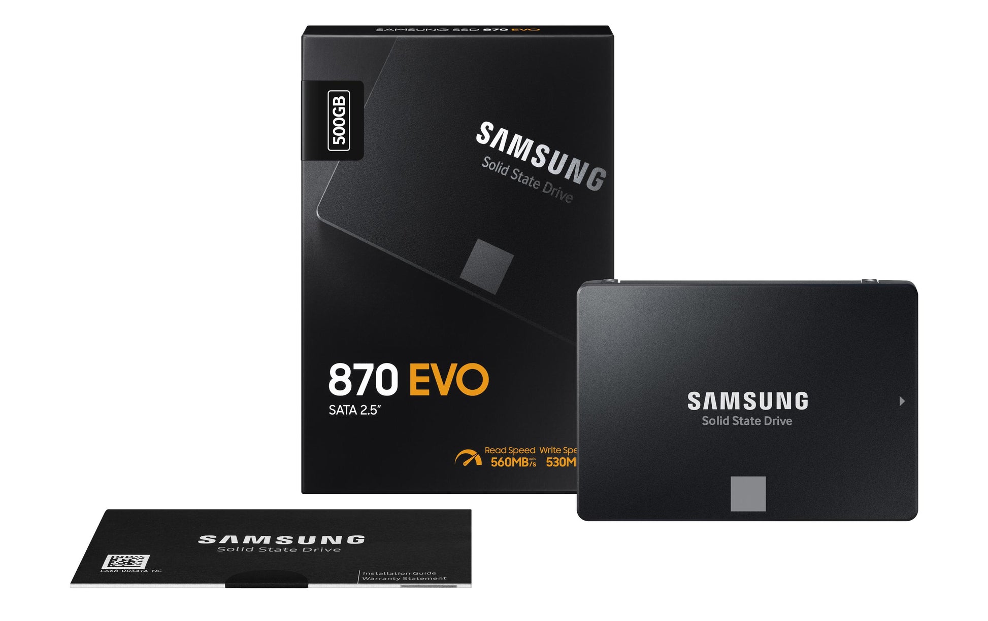 Samsung 870 EVO – 2,5" SATA III SSD, 500 GB