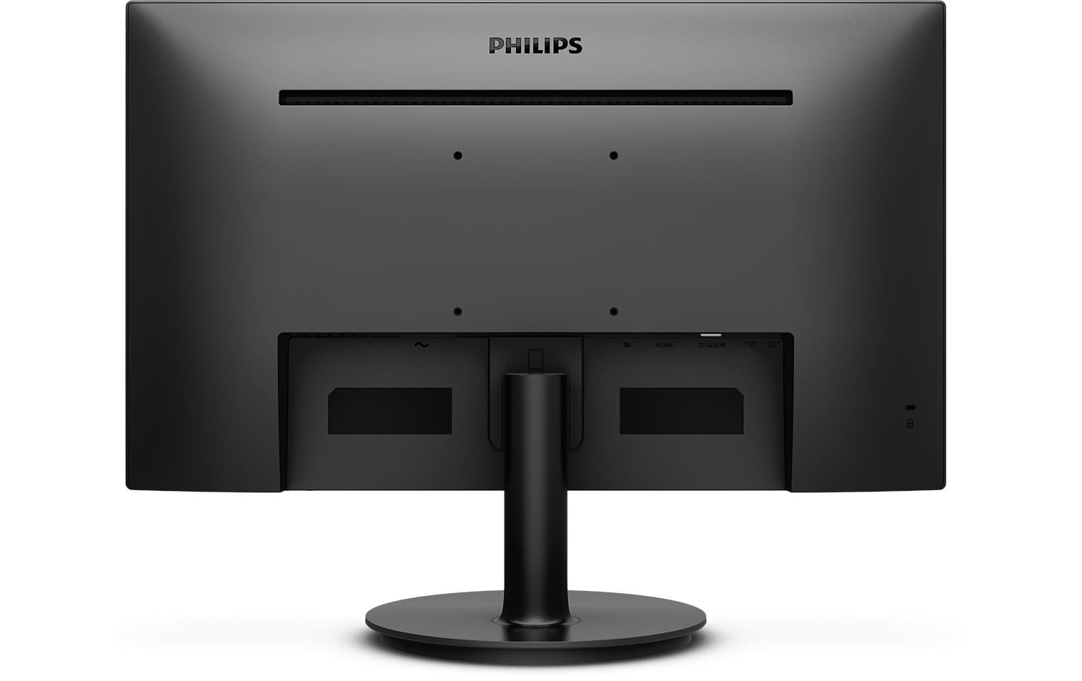Philips 222V8LA/00 – Monitor, 21,5" 1920 × 1080 (Full HD), VA, 75 Hz, 250 cd/m², VESA 100 × 100, Schwarz