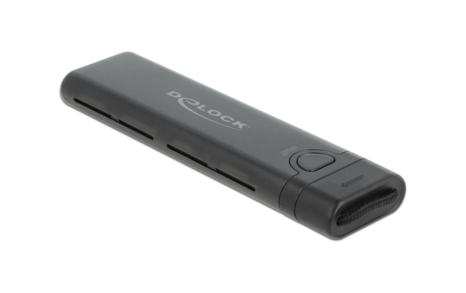 DeLOCK M.2 NVMe/SATA USB-C-Gehäuse – 1-Bay SSD-Gehäuse – USB 3.2 Gen2 (10 Gbit/s) – für M.2 NVMe/SATA