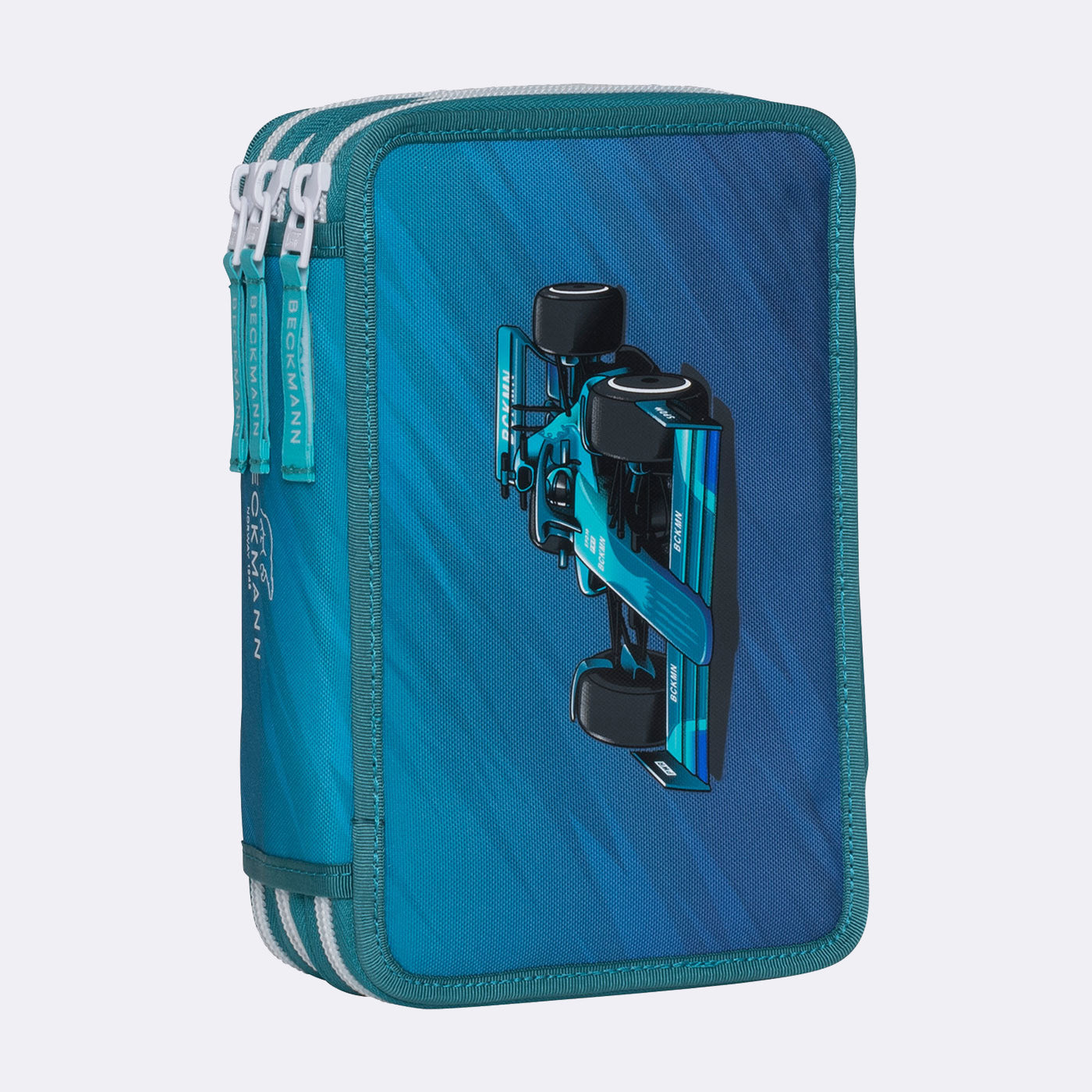 Beckmann Classic 1st Triple Etui, gefüllt, 27-teilig – Racing – Kunststoff – 13 × 20,5 × 7 cm