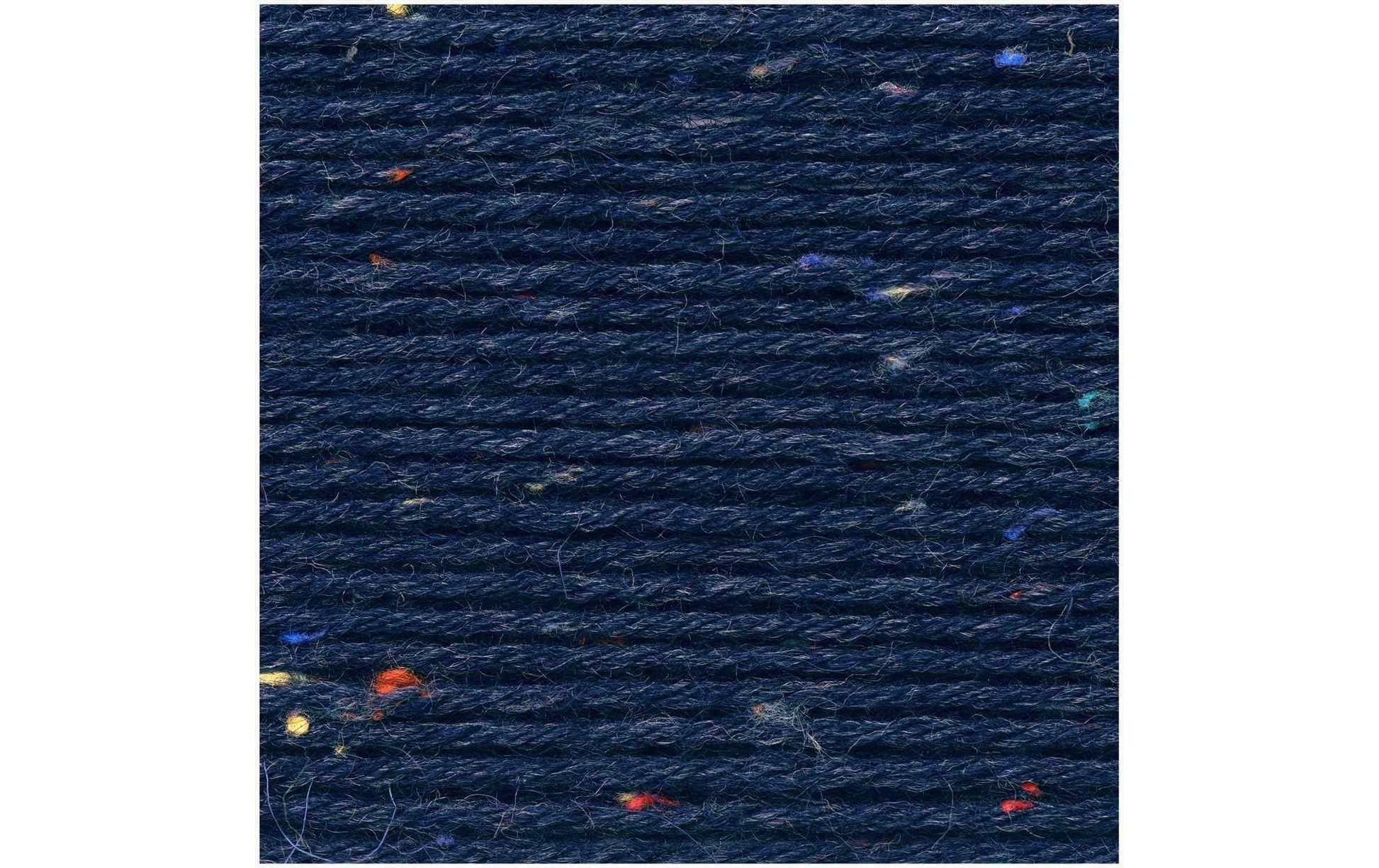 Rico Design Sockenwolle Tweed 4-fädig Garn Marineblau – 100 g, 375 m, Nadel 2 mm