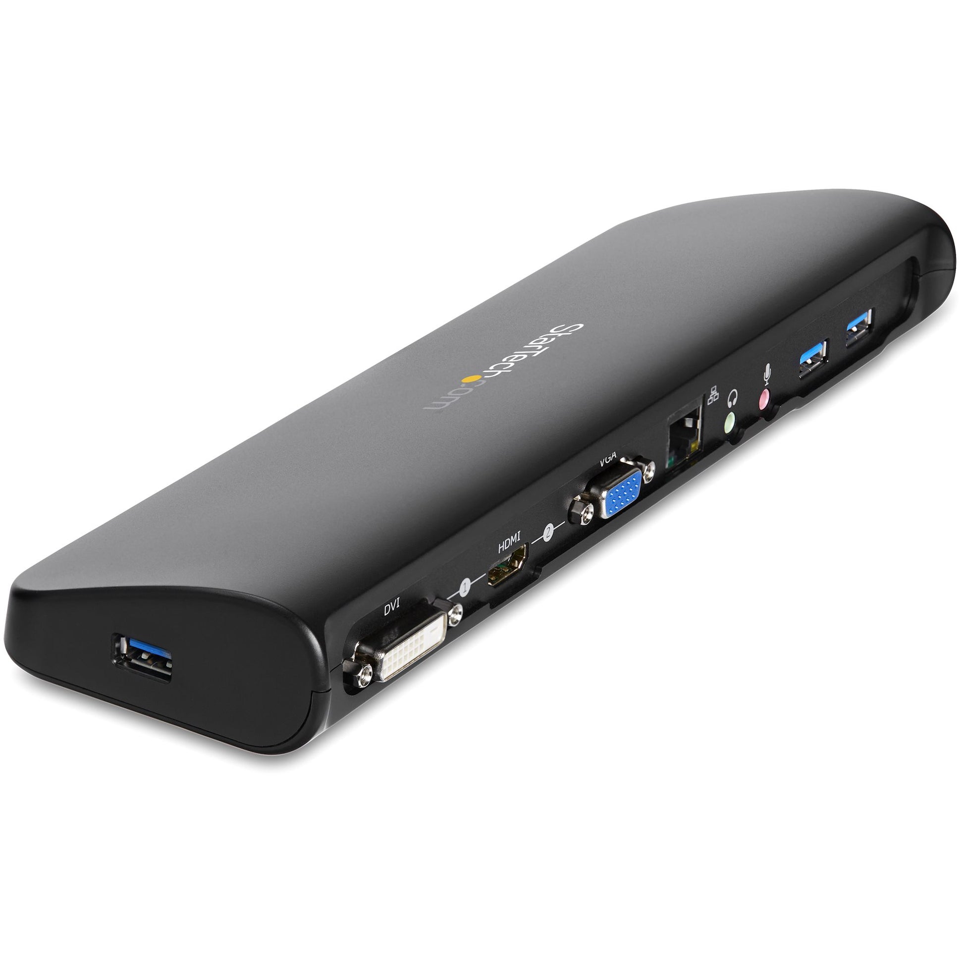StarTech.com Dockingstation – USB-A, HDMI/VGA/DVI, GbE, 3,5 mm Audio, für Windows/Mac