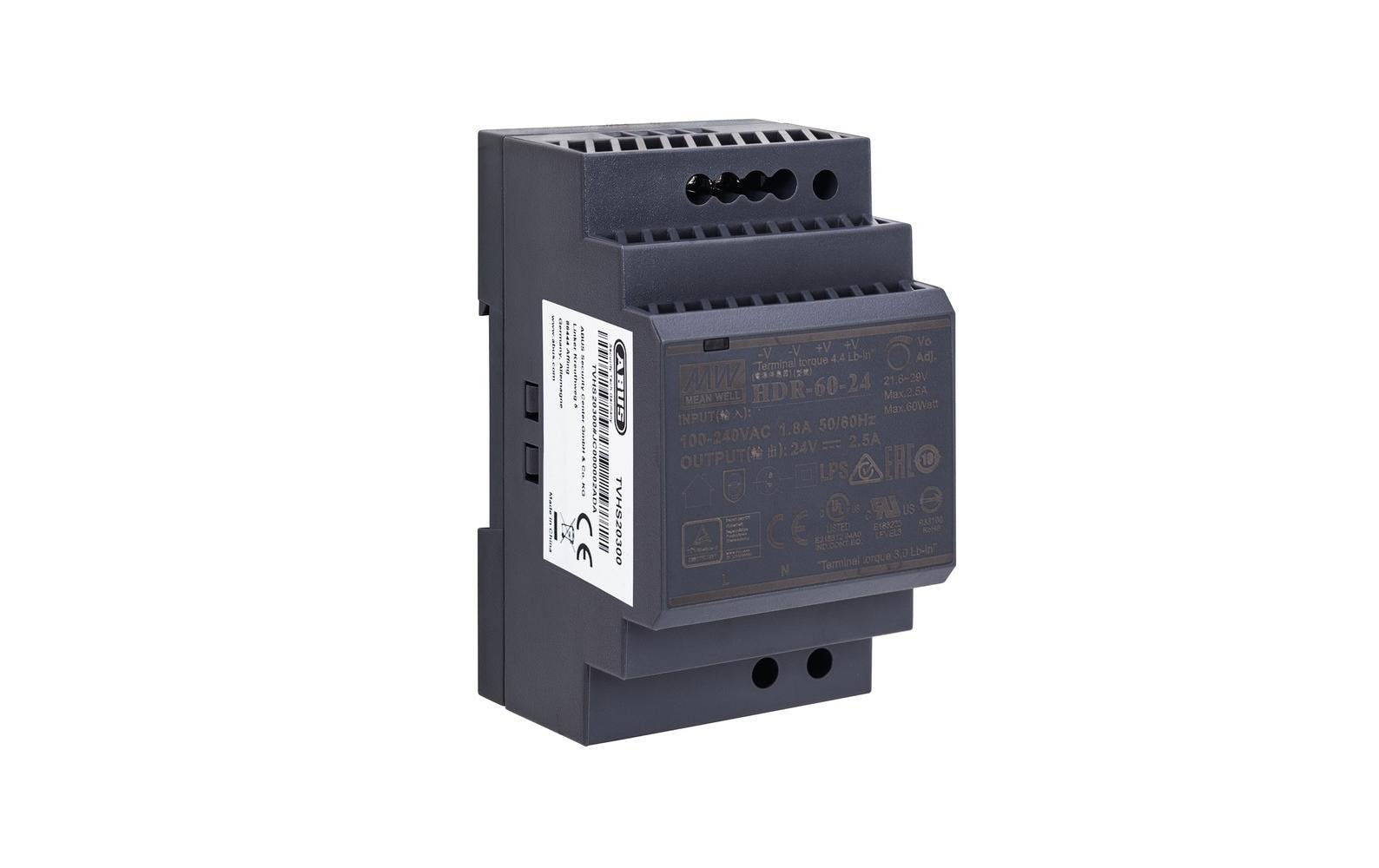 ABUS Netzteil – 53 × 90 × 55 mm, schwarz