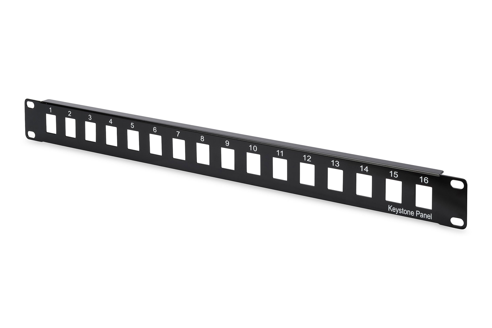 Digitus Patch-Panel – 16× Port, 1U, Rackeinbau, Schwarz, SPCC
