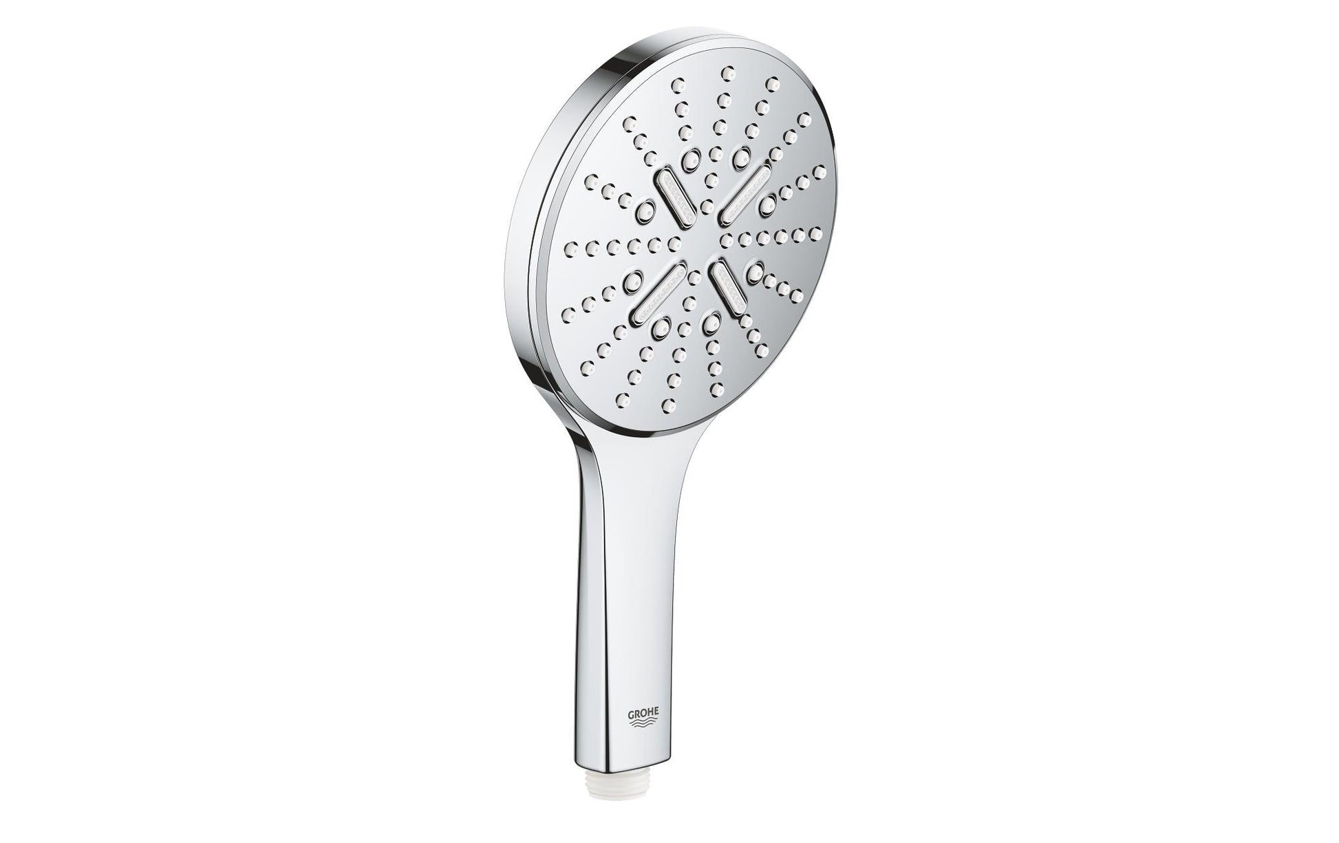 GROHE Handbrause Rainshower 130 – Ø13 cm, Edelstahl, Wandmontiert, Chrom
