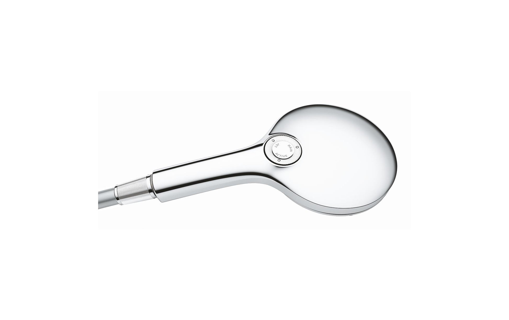 GROHE Handbrause Rainshower 130 – Ø13 cm, Edelstahl, Wandmontiert, Chrom