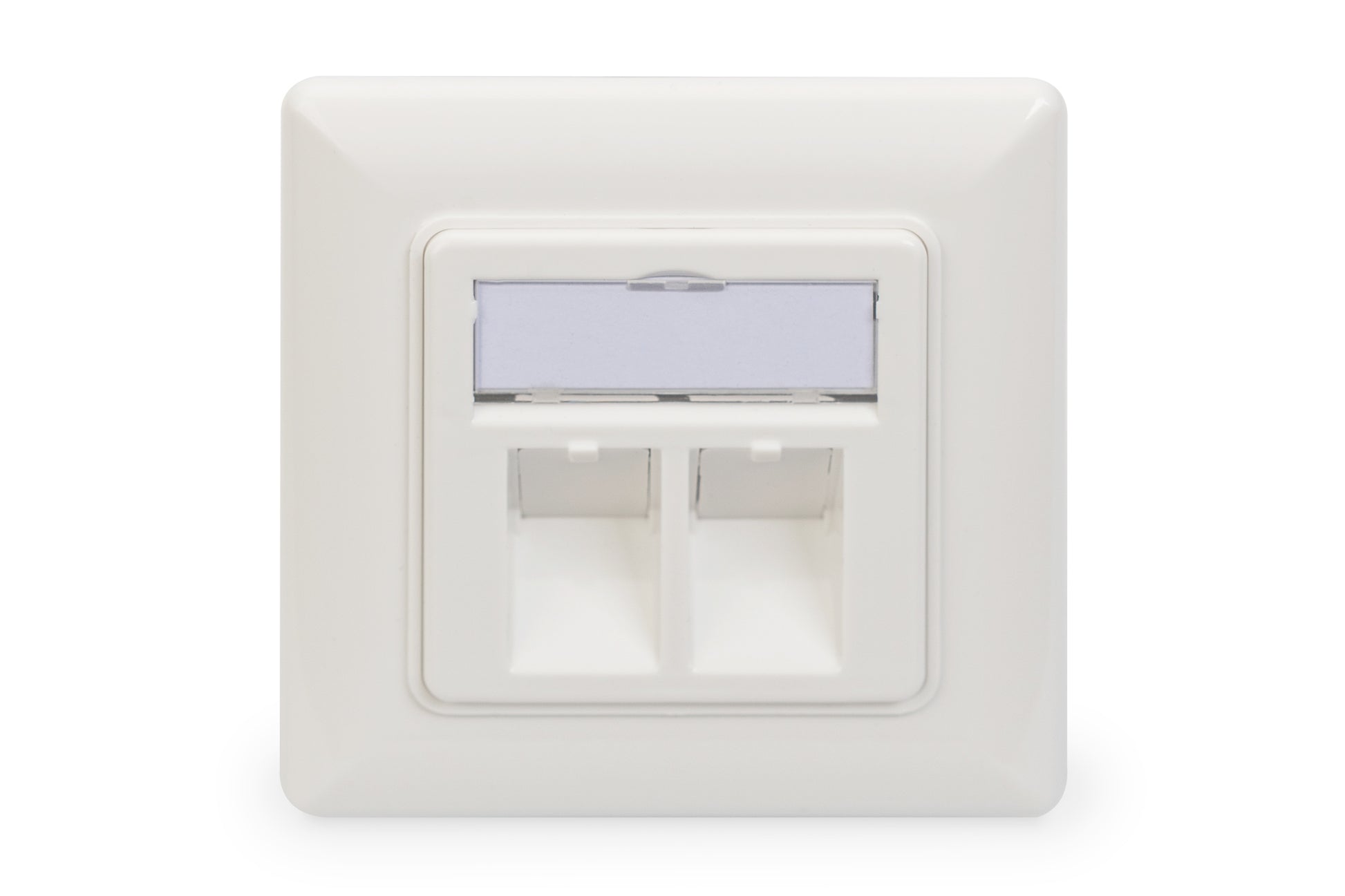 Digitus RJ-45-Blende – 2× RJ-45, Weiss