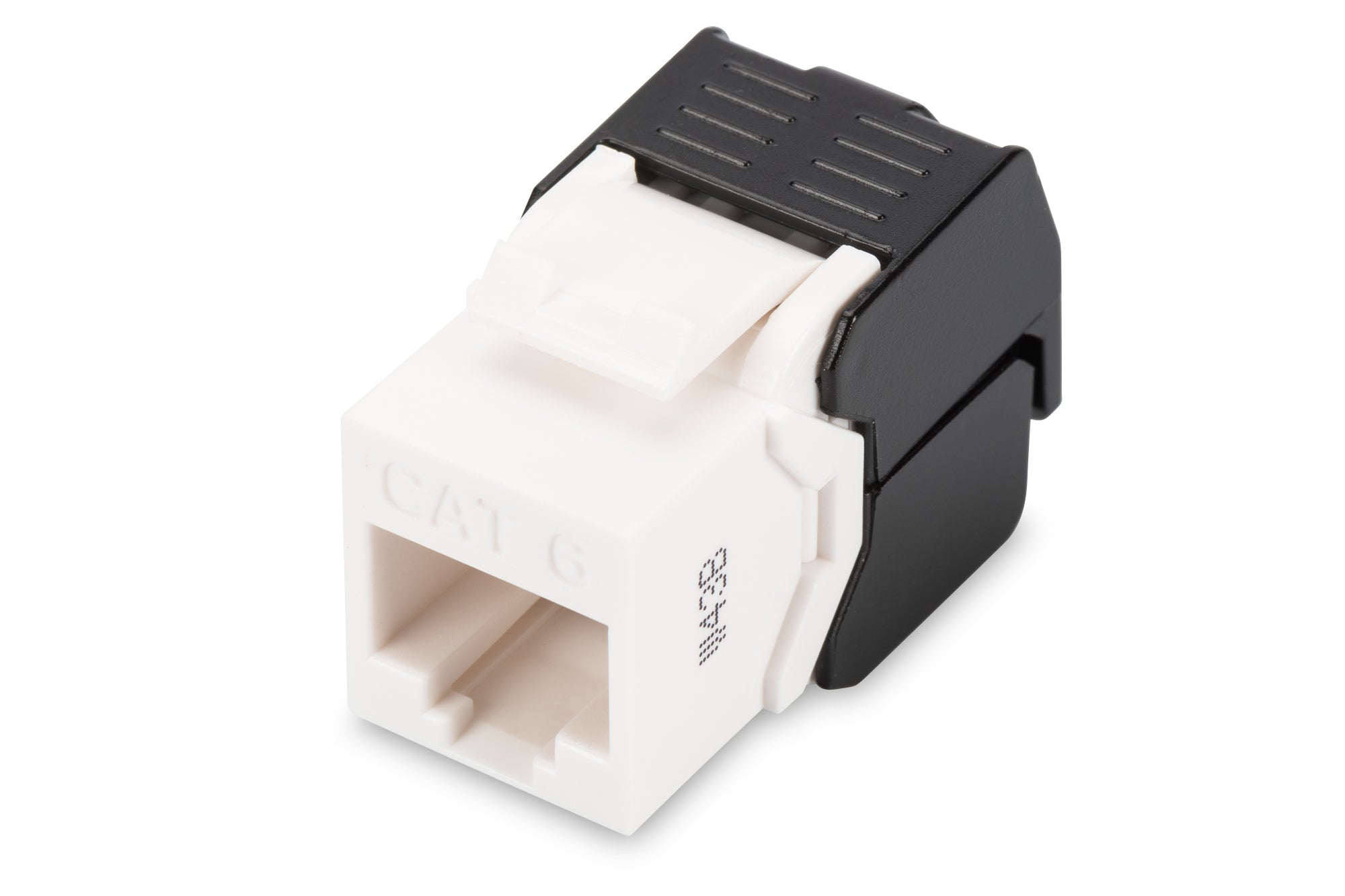 Digitus Cat6 Keystone-Modul – ungeschirmt, Schwarz/Weiss, 50×100×23 mm
