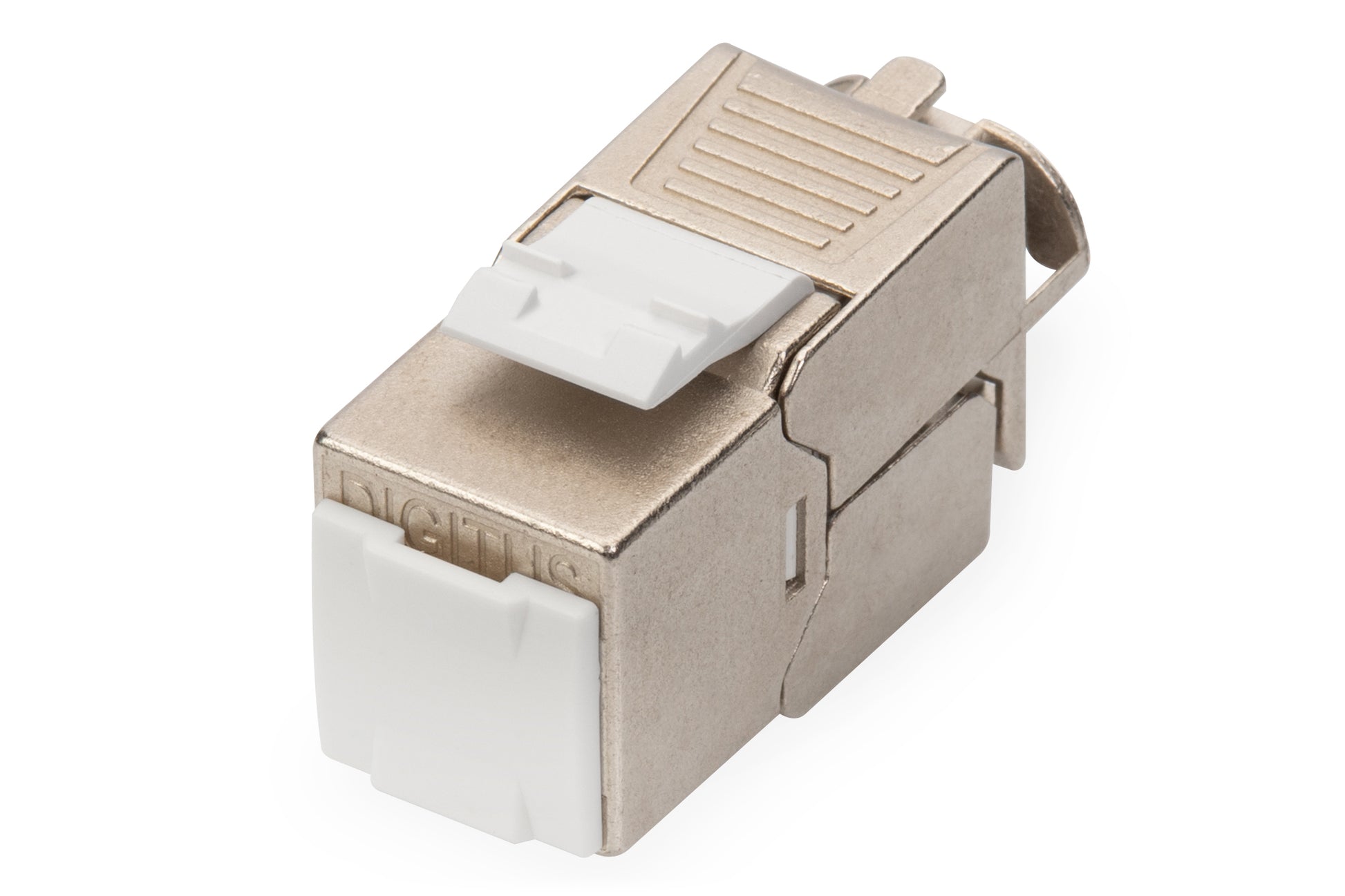 Digitus CAT 6A Keystone-Modul – Geschirmt, Werkzeugfreier Montageanschluss, 14×34×20 mm