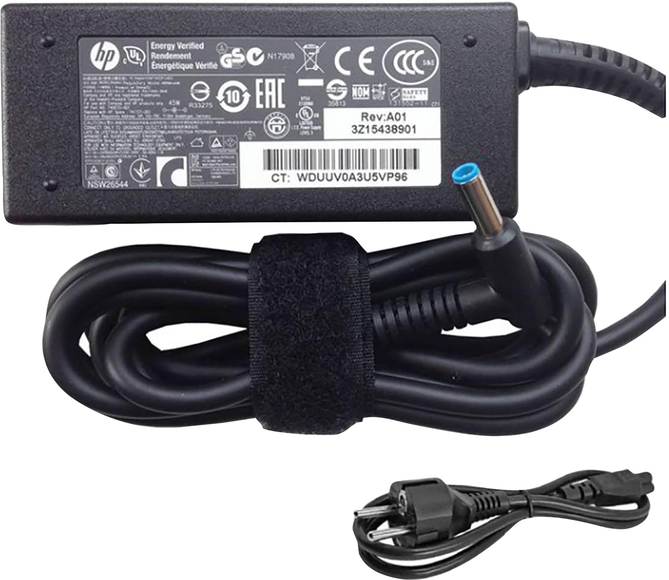 HP AC Smart Adapter Netzteil 45 W – für Spectre 13 Pro, Spectre x2 Pro, EliteBook Folio 1040 und andere – schwarz