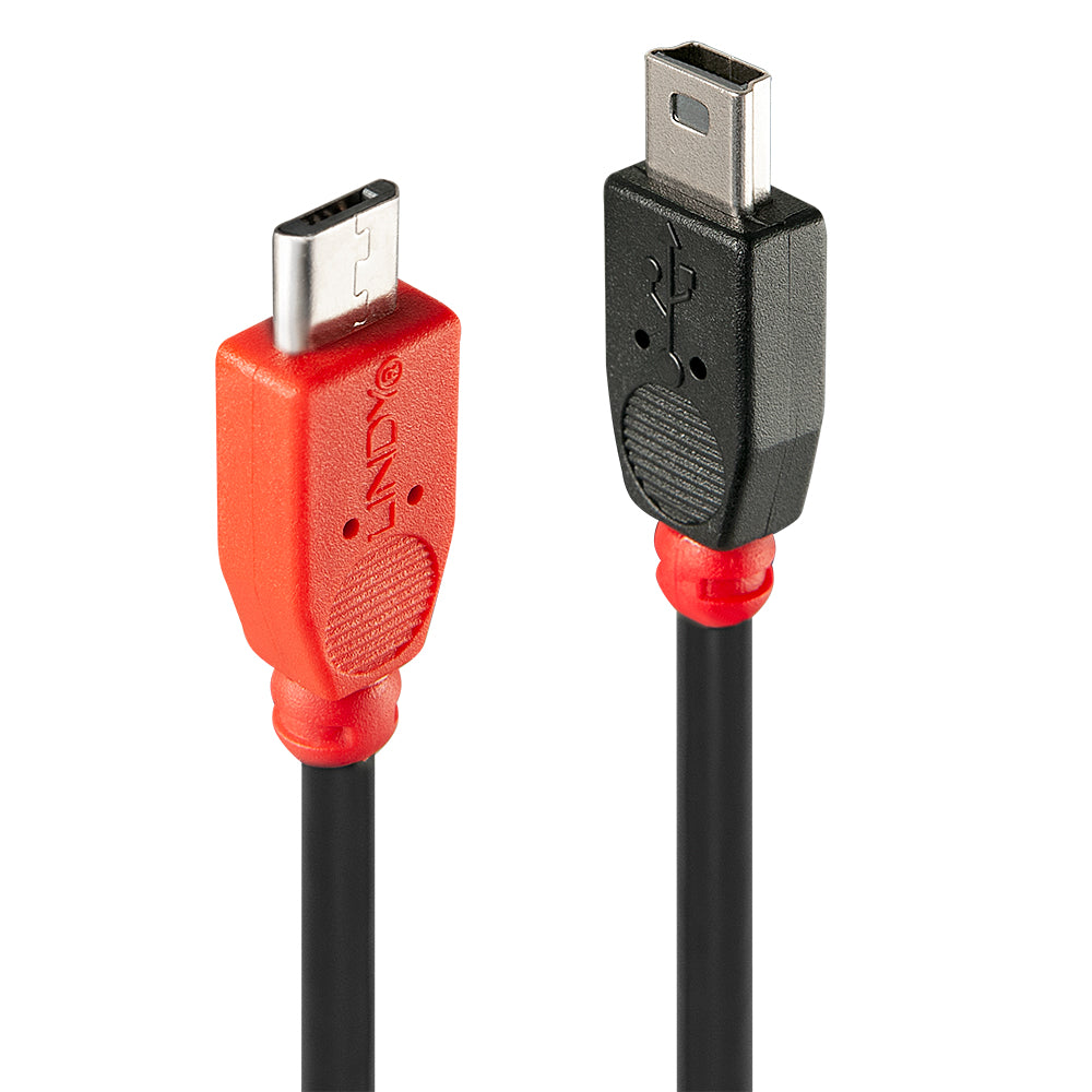Lindy USB-Kabel, Micro-USB zu Mini-USB, 2 m, USB 2.0