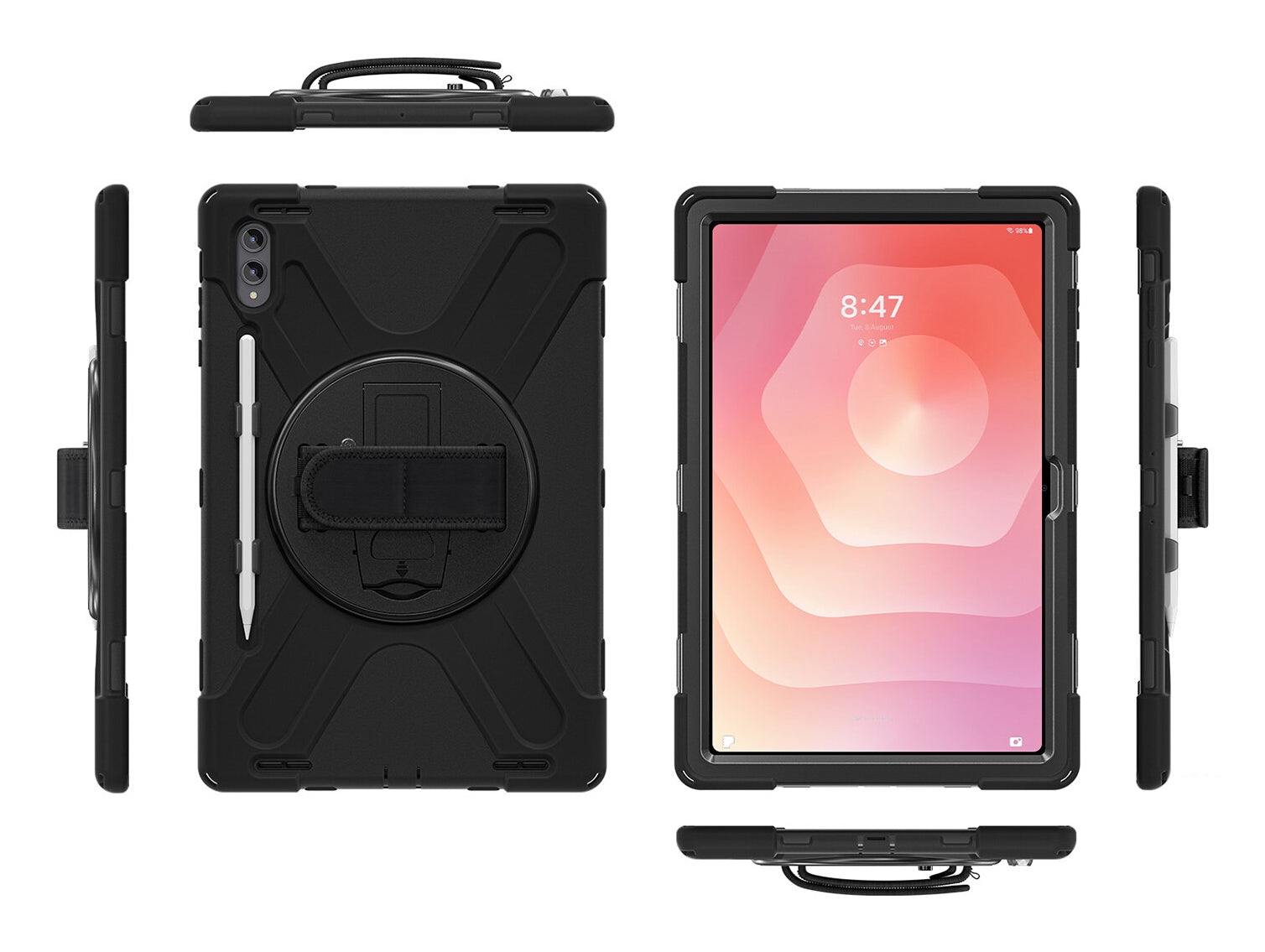 4SMARTS Tablet-Hülle für Samsung Galaxy Tab S11 Ultra 14,6" – Schwarz