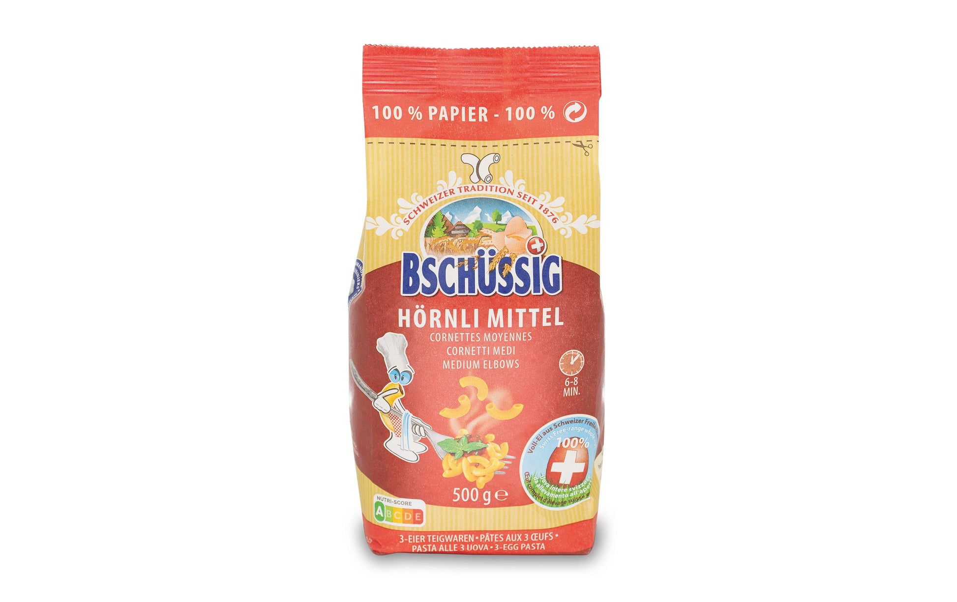 BSCHÜSSIG Hörnli mittel – 500 g