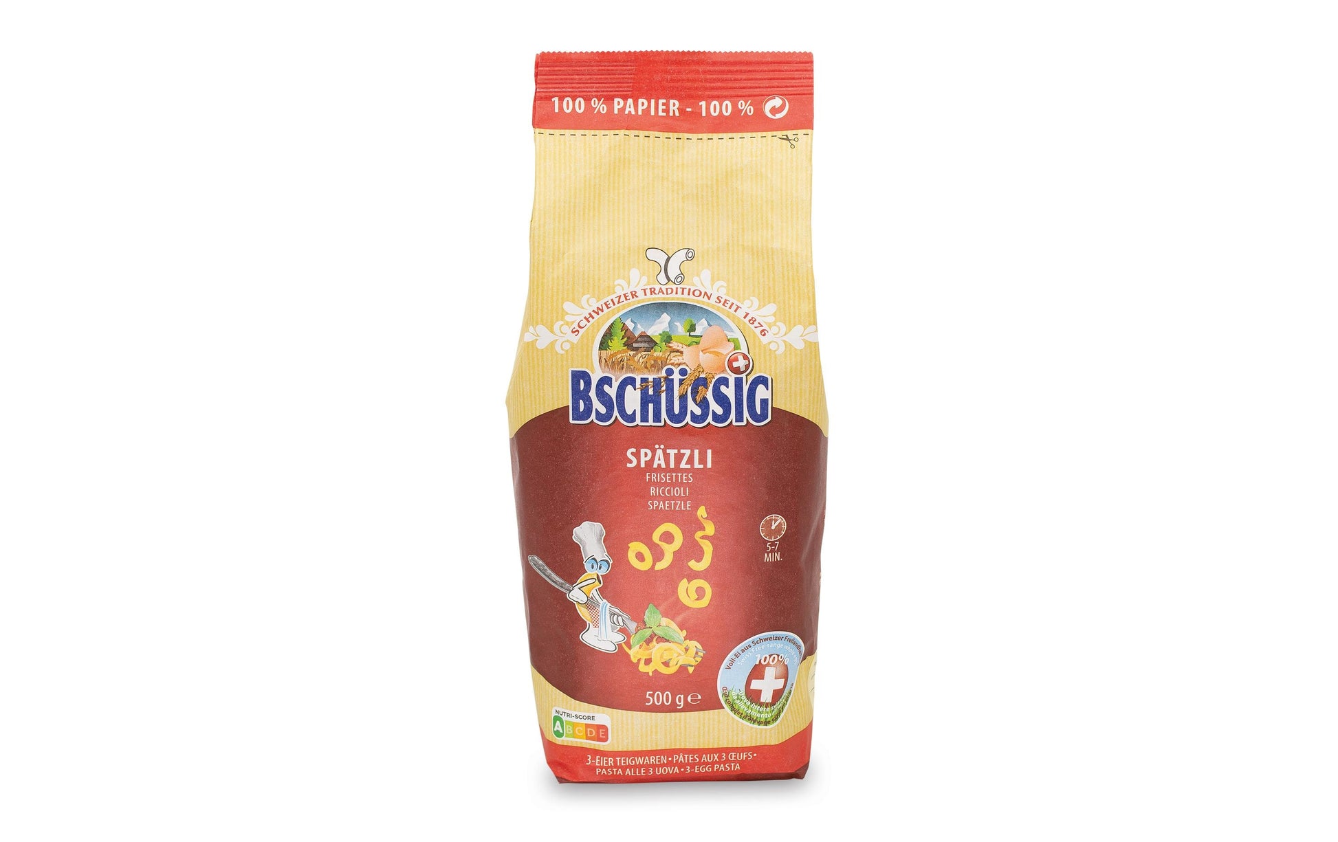 BSCHÜSSIG Vegetarische Spätzli – 500 g