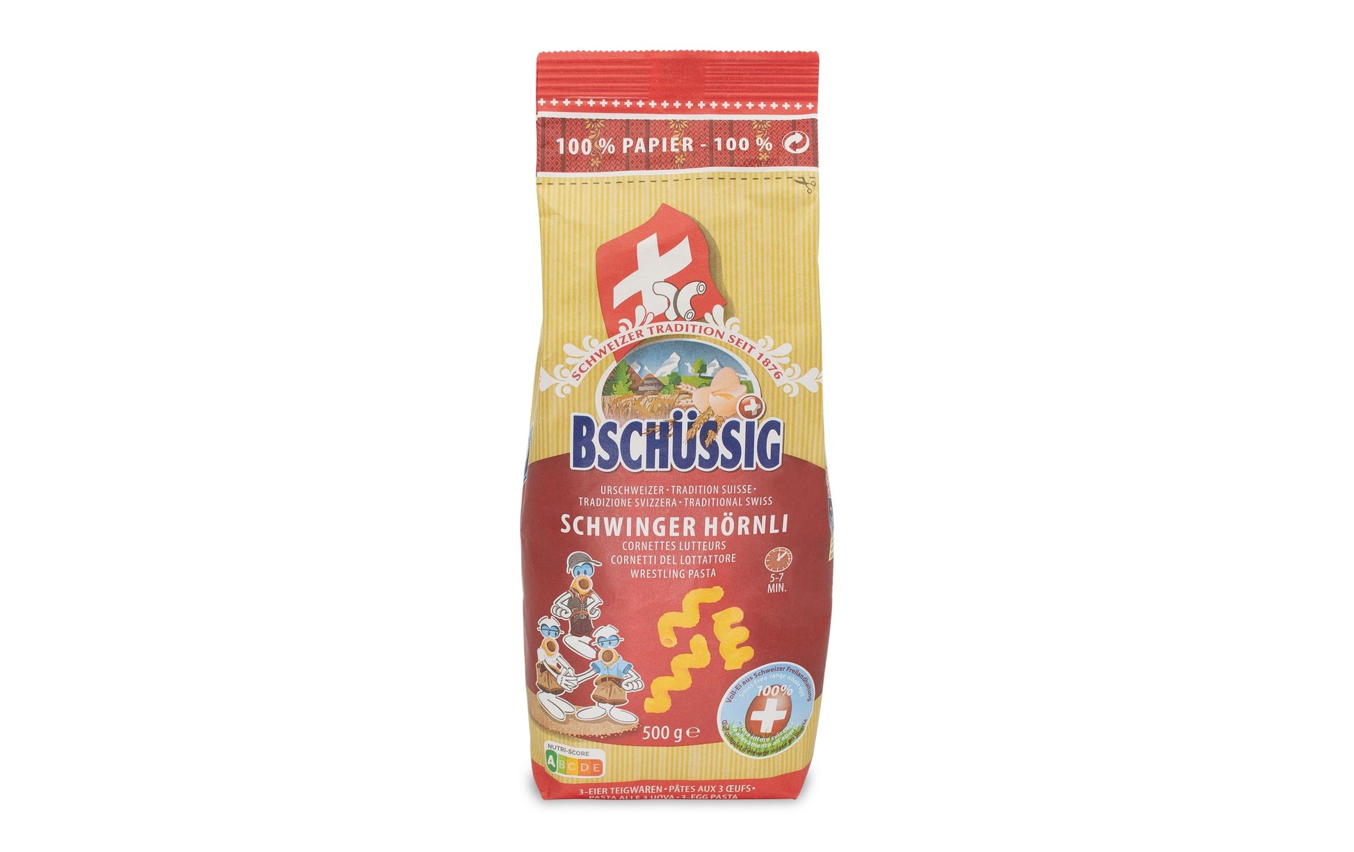 BSCHÜSSIG Pasta Hörnli – laktosefrei – 500 g