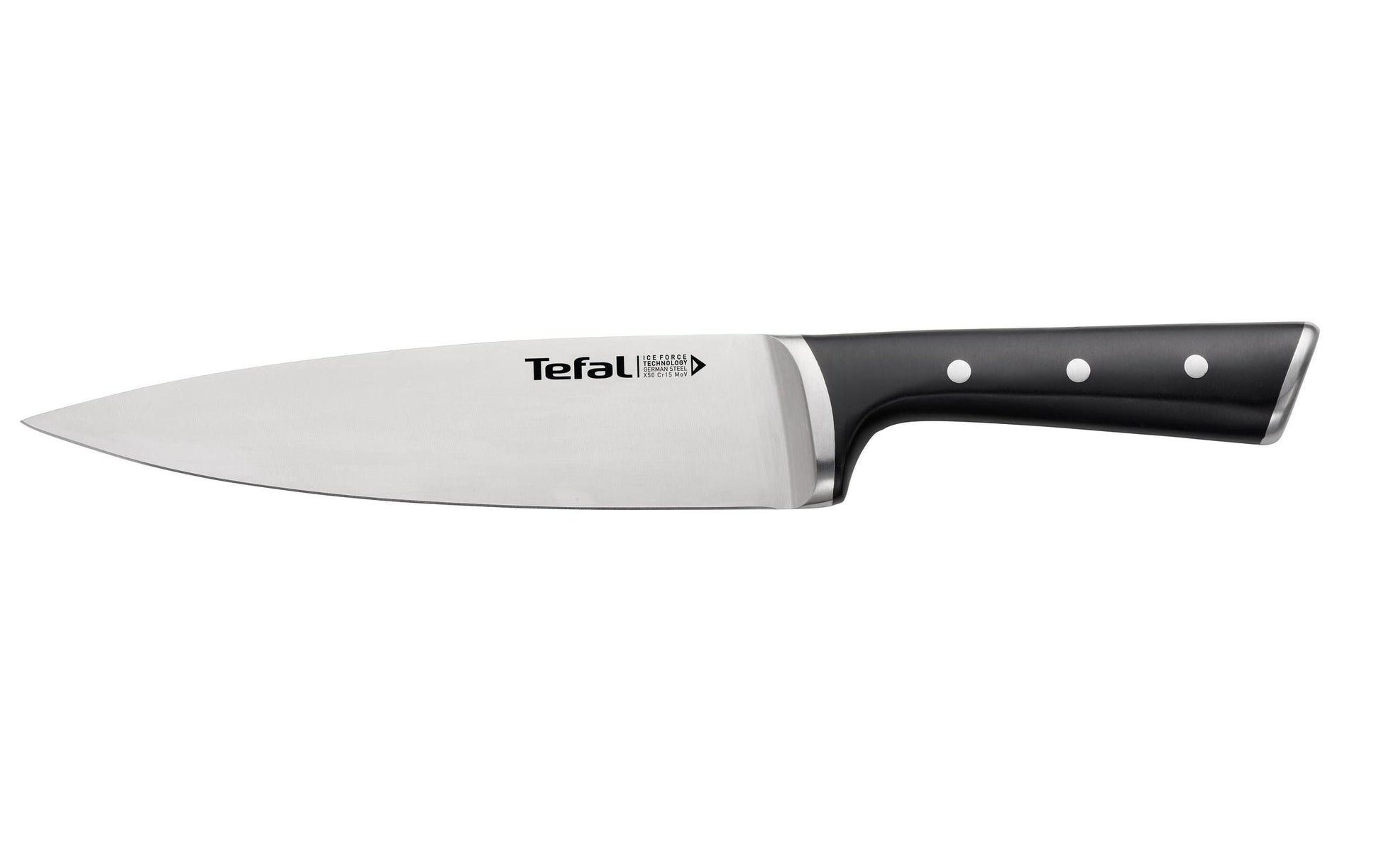 Tefal INGENIO ICE FORCE Messerblock – Edelstahl, schwarz, 5 Stk.