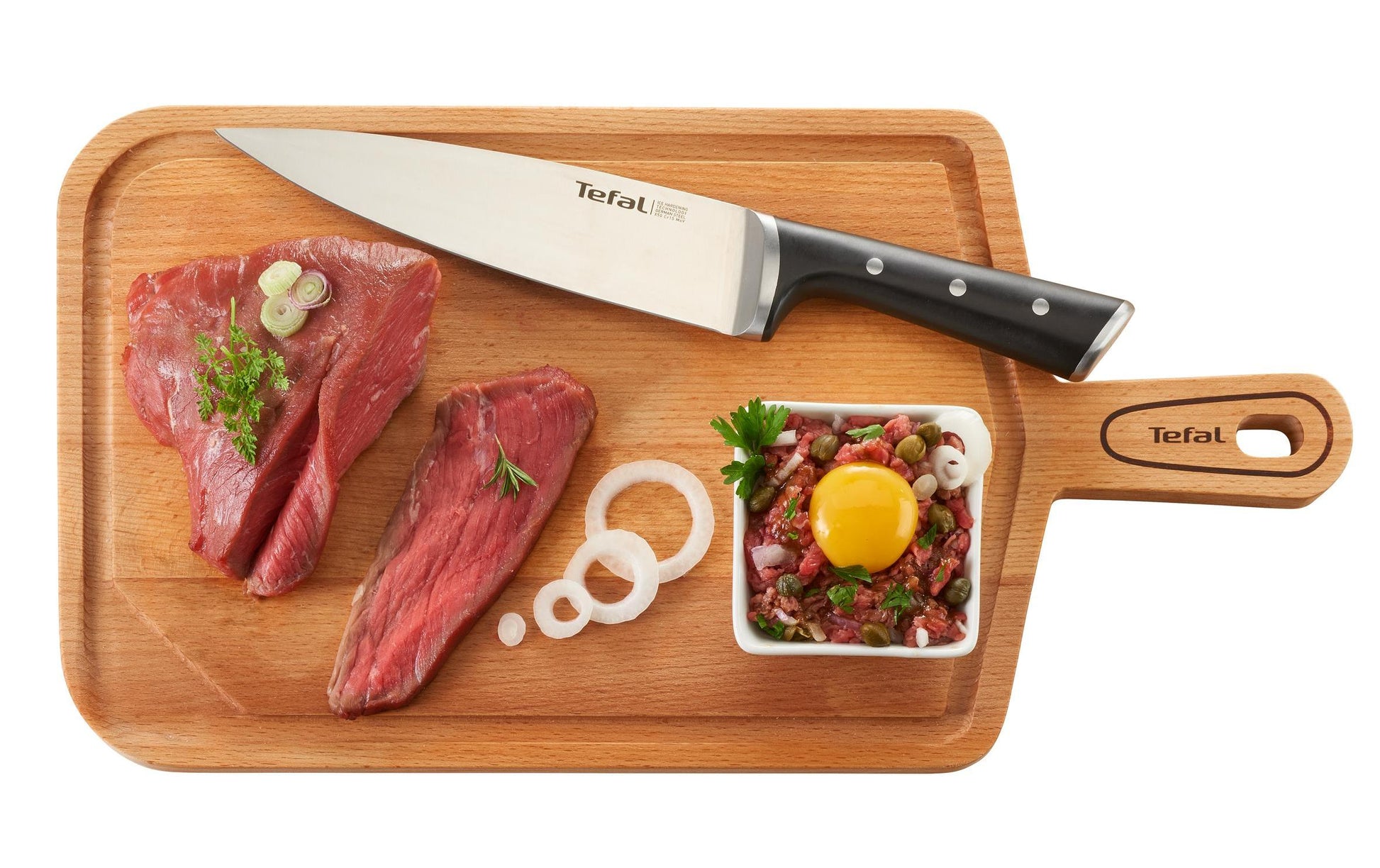 Tefal INGENIO ICE FORCE Messerblock – Edelstahl, schwarz, 5 Stk.