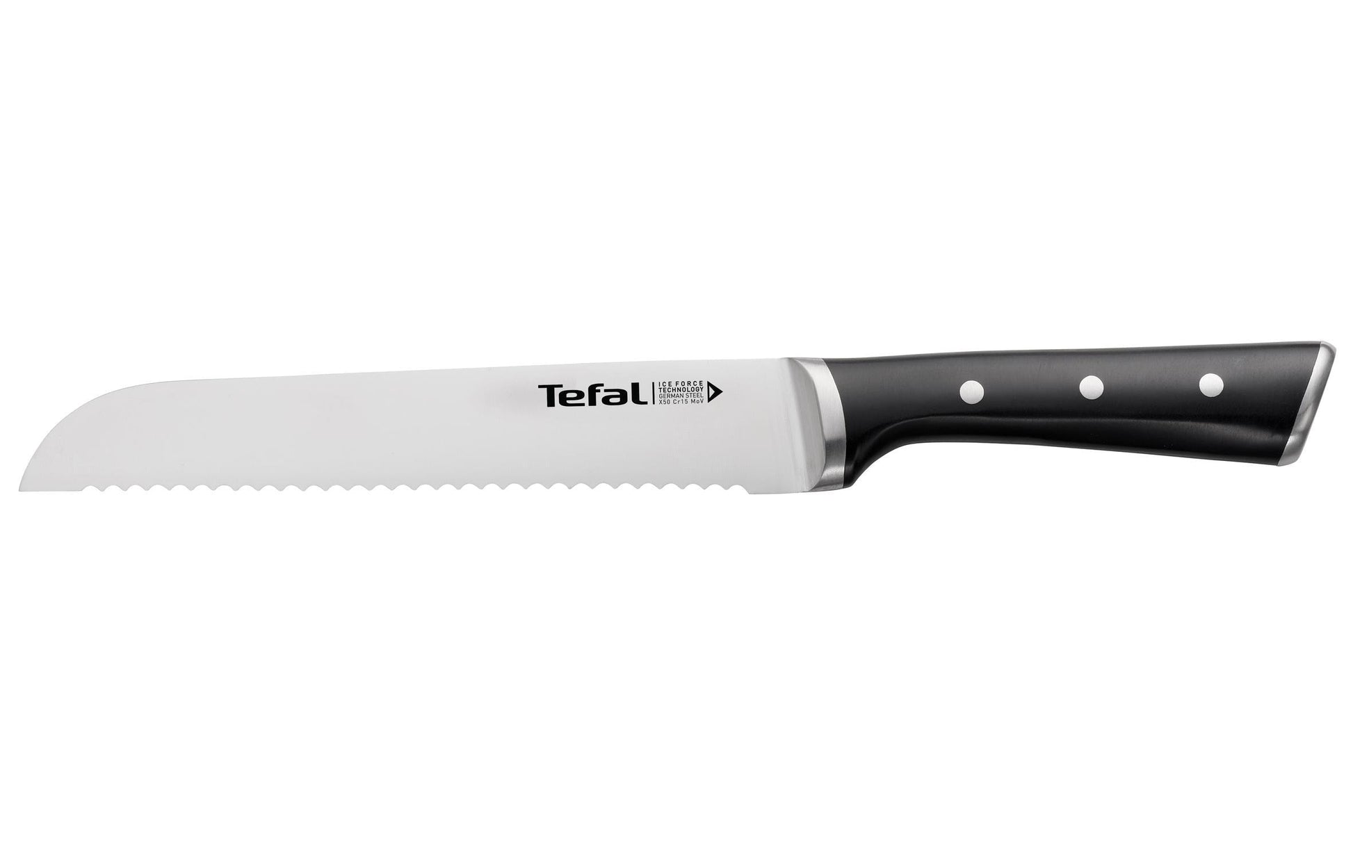 Tefal INGENIO ICE FORCE Messerblock – Edelstahl, schwarz, 5 Stk.