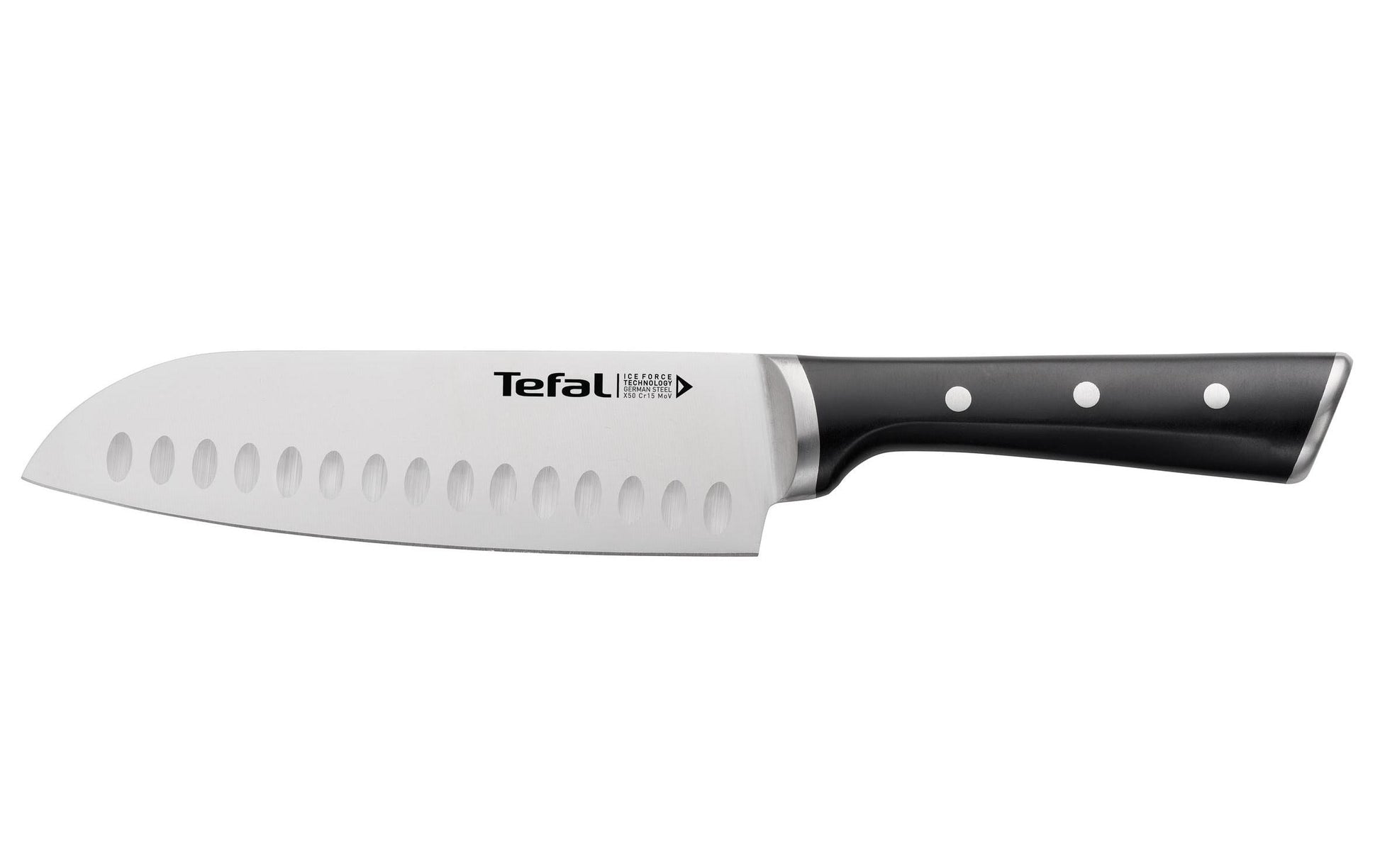 Tefal INGENIO ICE FORCE Messerblock – Edelstahl, schwarz, 5 Stk.