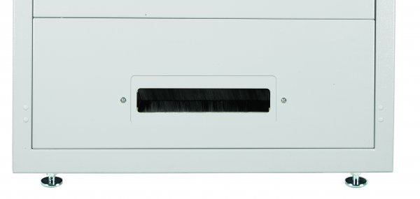 Conteg DP-KP-KAR – 19" Kabelführung, Bürstenleiste, 300 × 100 mm, für ROF, RI7, RMF, Schwarz