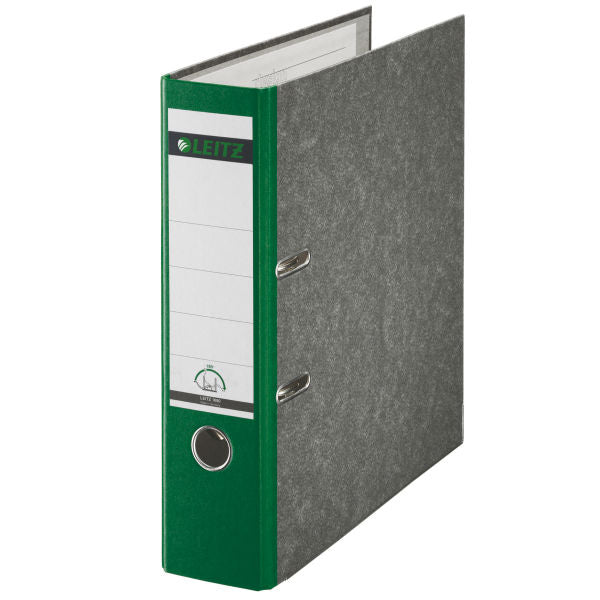 Leitz Wolkenmarmor Ordner – für A4 – Rückenbreite 8 cm – Grün