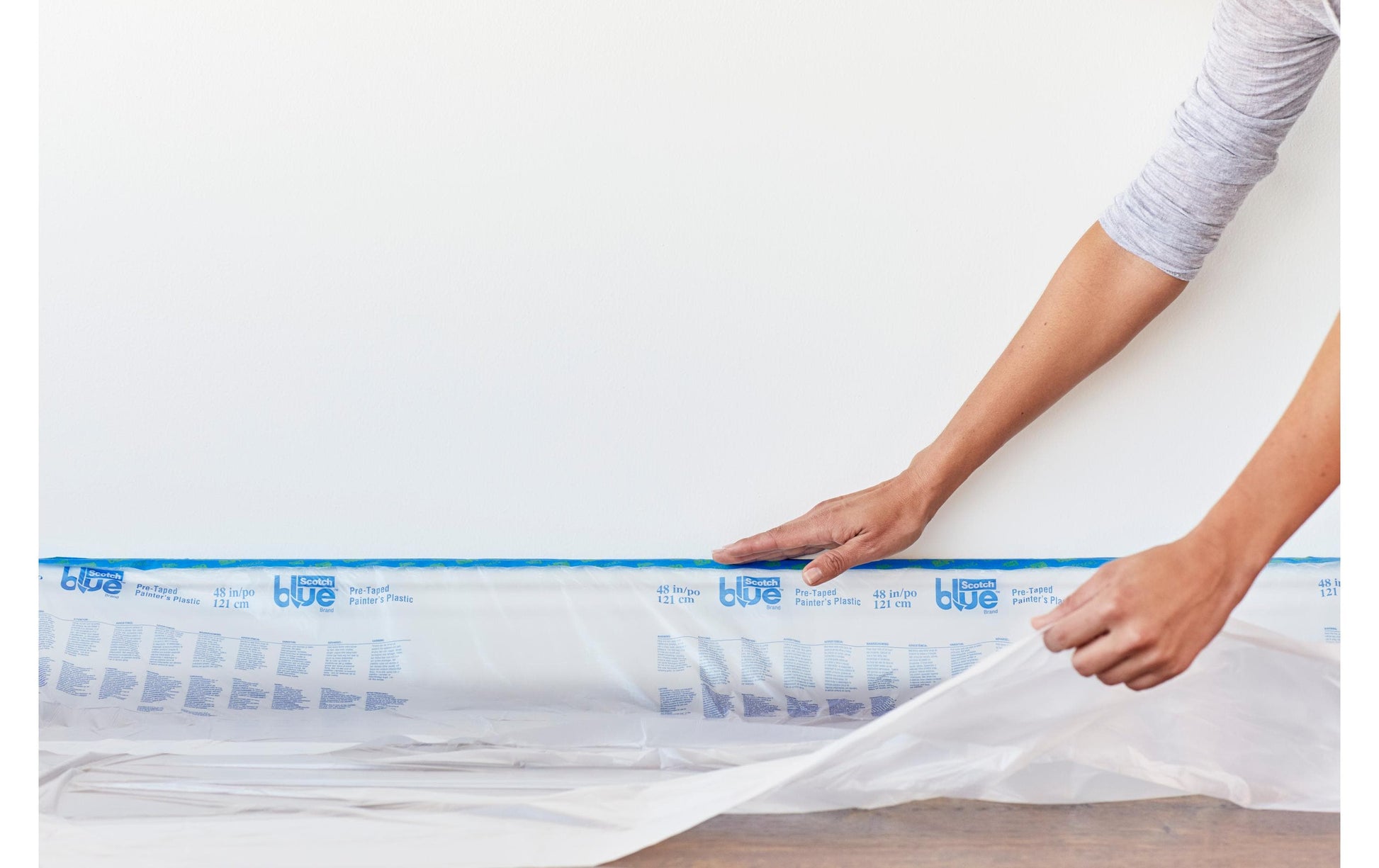 Scotch Abdeckfolie mit Band 2093, Blau – 1210 mm × 27,4 m
