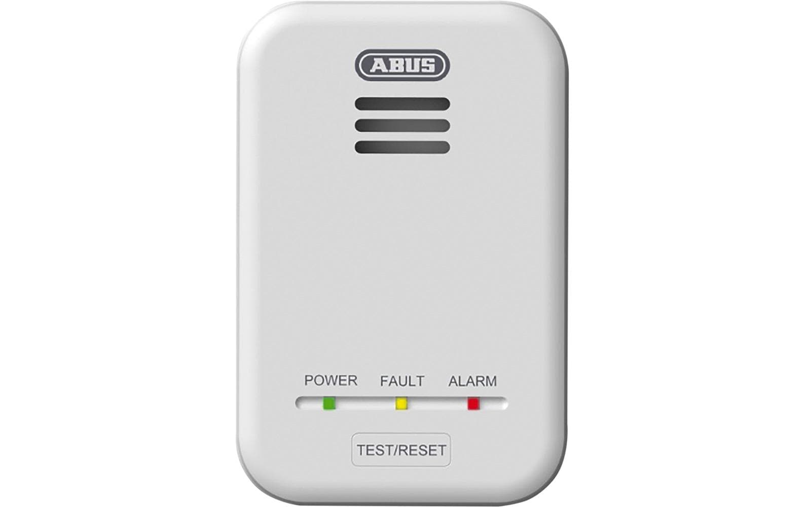 ABUS GWM100ME – Gaswarnmelder, 230 V, Methan, EN50194‑1:2009 – Weiss