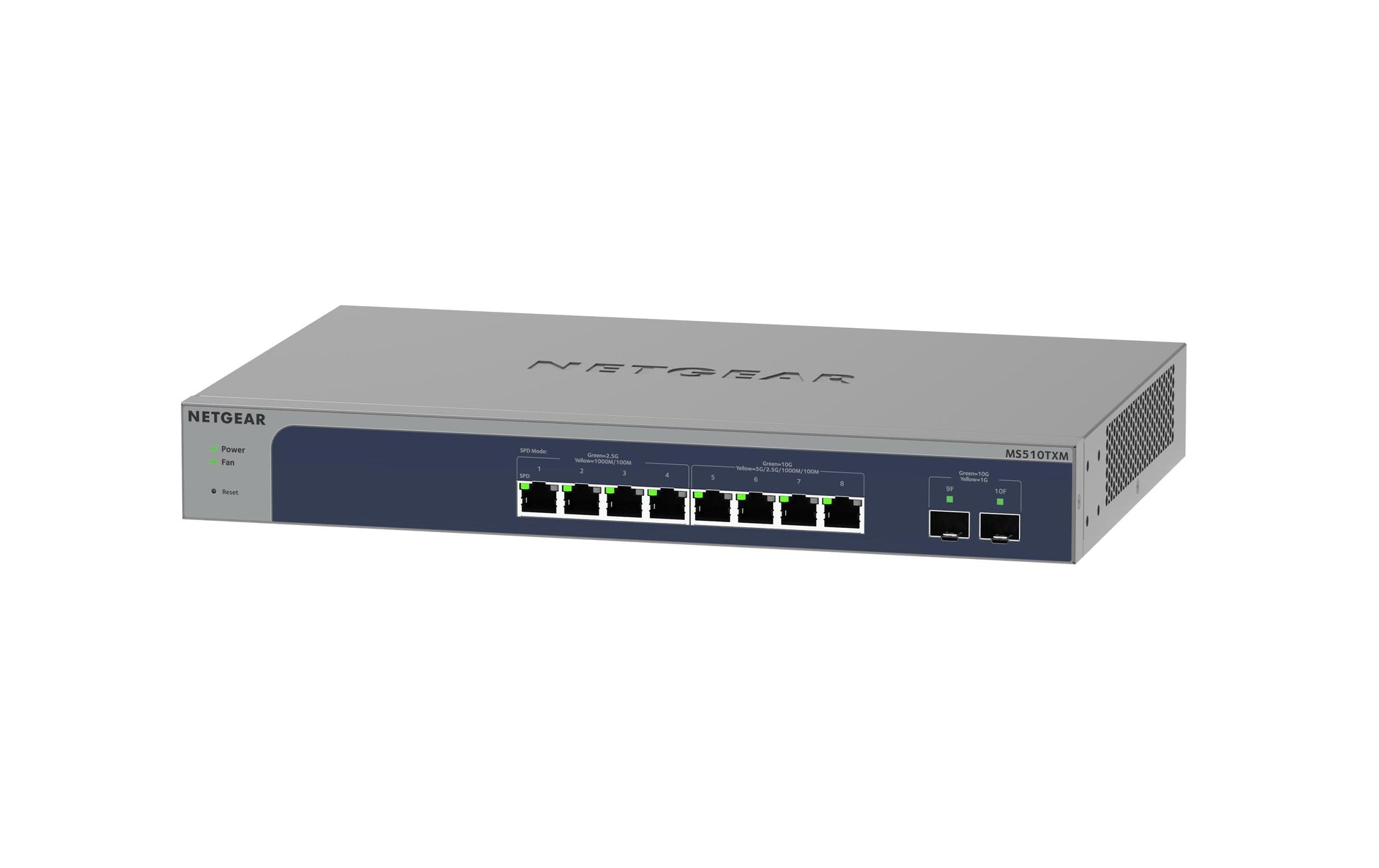 NETGEAR MS510TXM – Managed Switch – 8×10G RJ45, 2×SFP+, L2+, 19" Rack