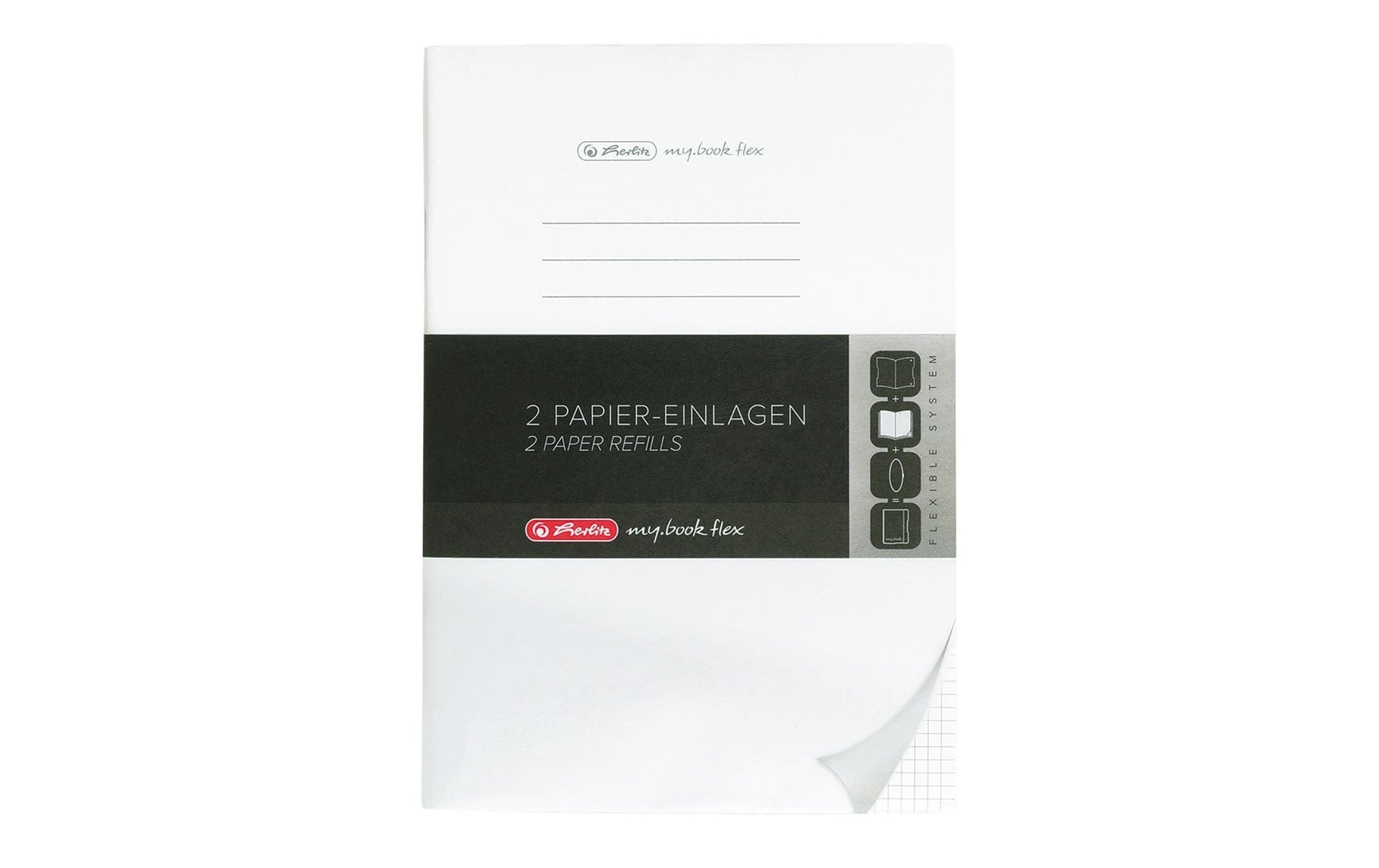 Herlitz Ersatzblätter für my.book flex – A4 – kariert 5 mm – 80 g/m² – 80 Blatt – FSC