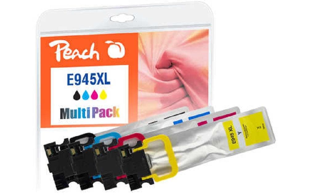 Peach Tintenpatronen-Multipack 945XL, CMYK, kompatibel – für Epson WFC 5210 DW, WFC 5215 DW, WFC 5290