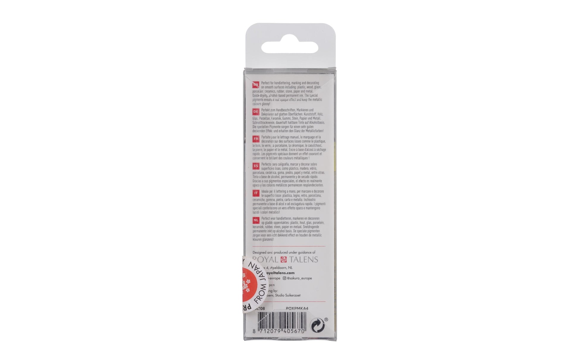 Sakura Permanentmarker – silber, gold, kupfer, weiss, 4er Set