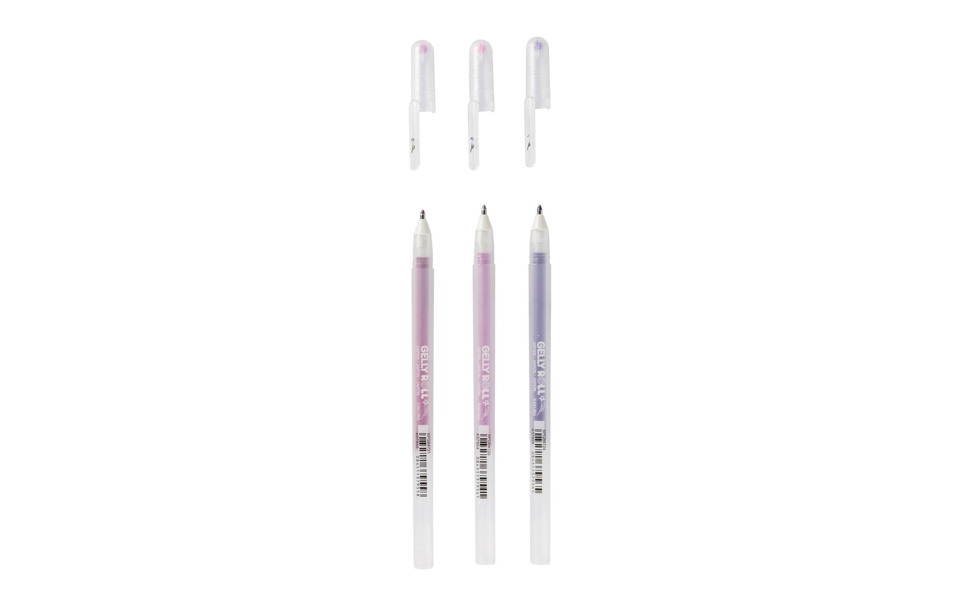 Sakura Gelly Roll Gelschreiber – pink/violett/rosa, Spitze 0,5 mm, glitzernd, 3er-Set