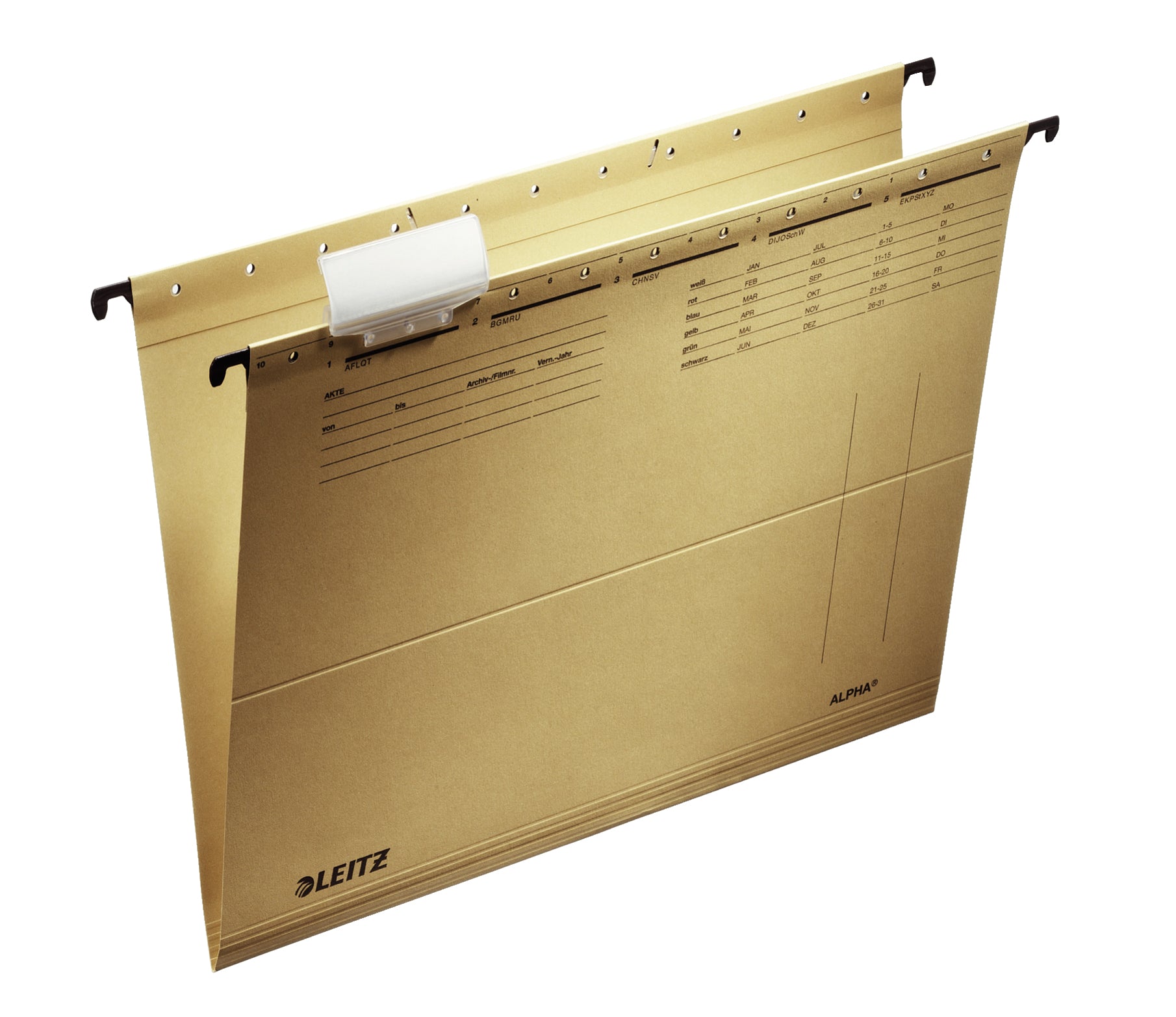 Leitz Hängeordner für A4 – Karton, Braun, 348 × 260 mm