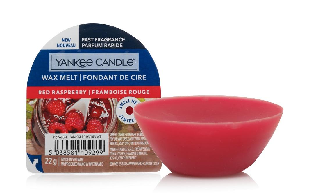 Yankee Candle Red Raspberry Duftwachsplättchen – Ø 7 × 3 cm – 22 g – rot – 1 Stück