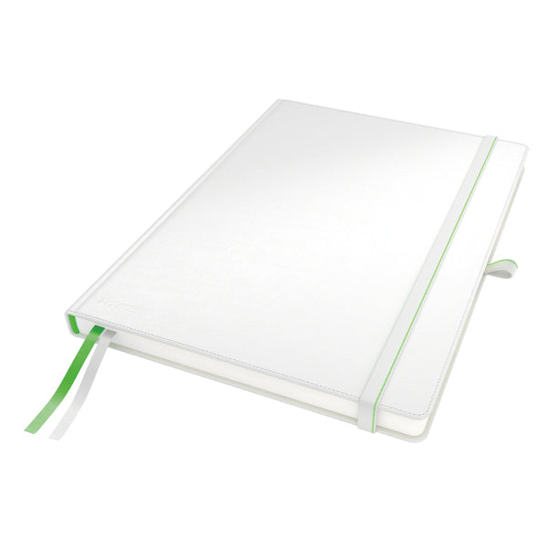 Leitz Notizbuch – A4 – kariert – 80 Seiten – 100 g/m² – Hardcover, weiss