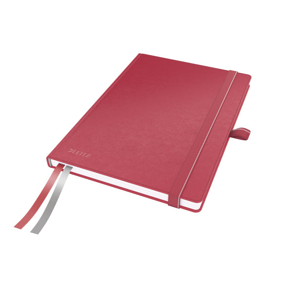 Leitz Notizbuch – A5, kariert, 80 Blatt, 96 g/m², rot