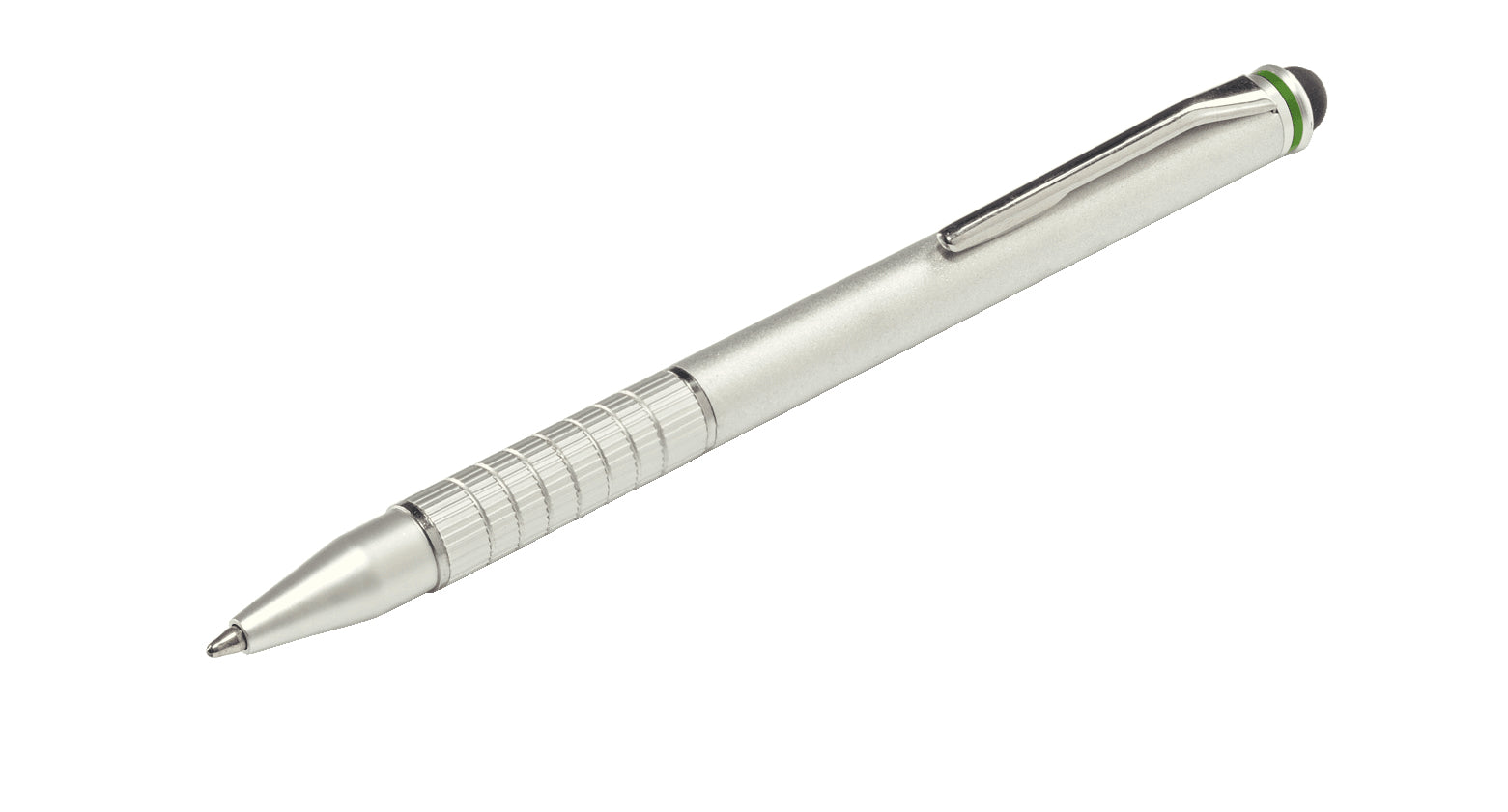 Leitz Eingabestift für Touchscreen-Geräte – 2-in-1 (Kugelschreiber), passiv – Silber