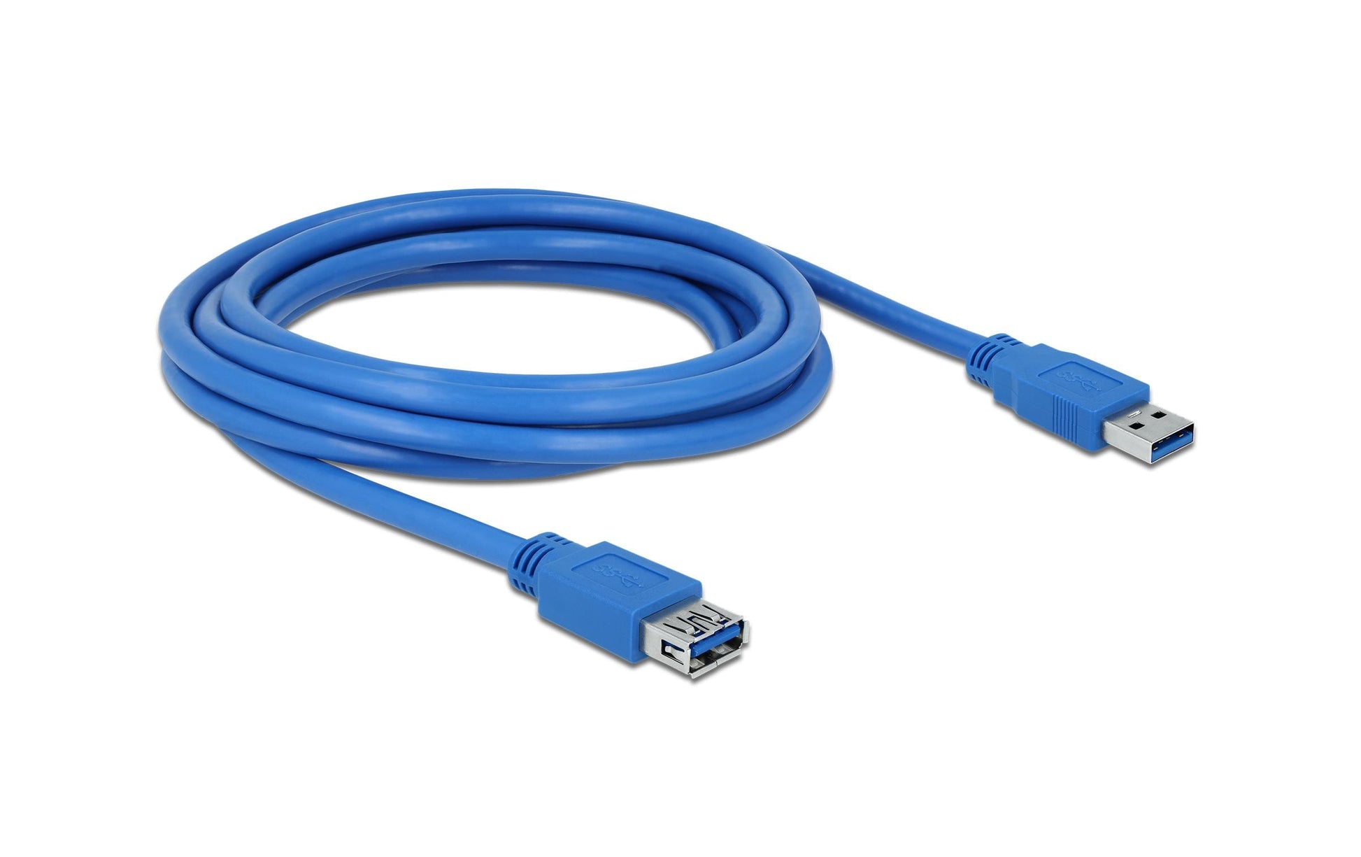 DeLOCK USB-A Verlängerungskabel (Stecker auf Buchse) – USB 3.2 Gen 1 (5 Gbit/s) – 3 m – Blau