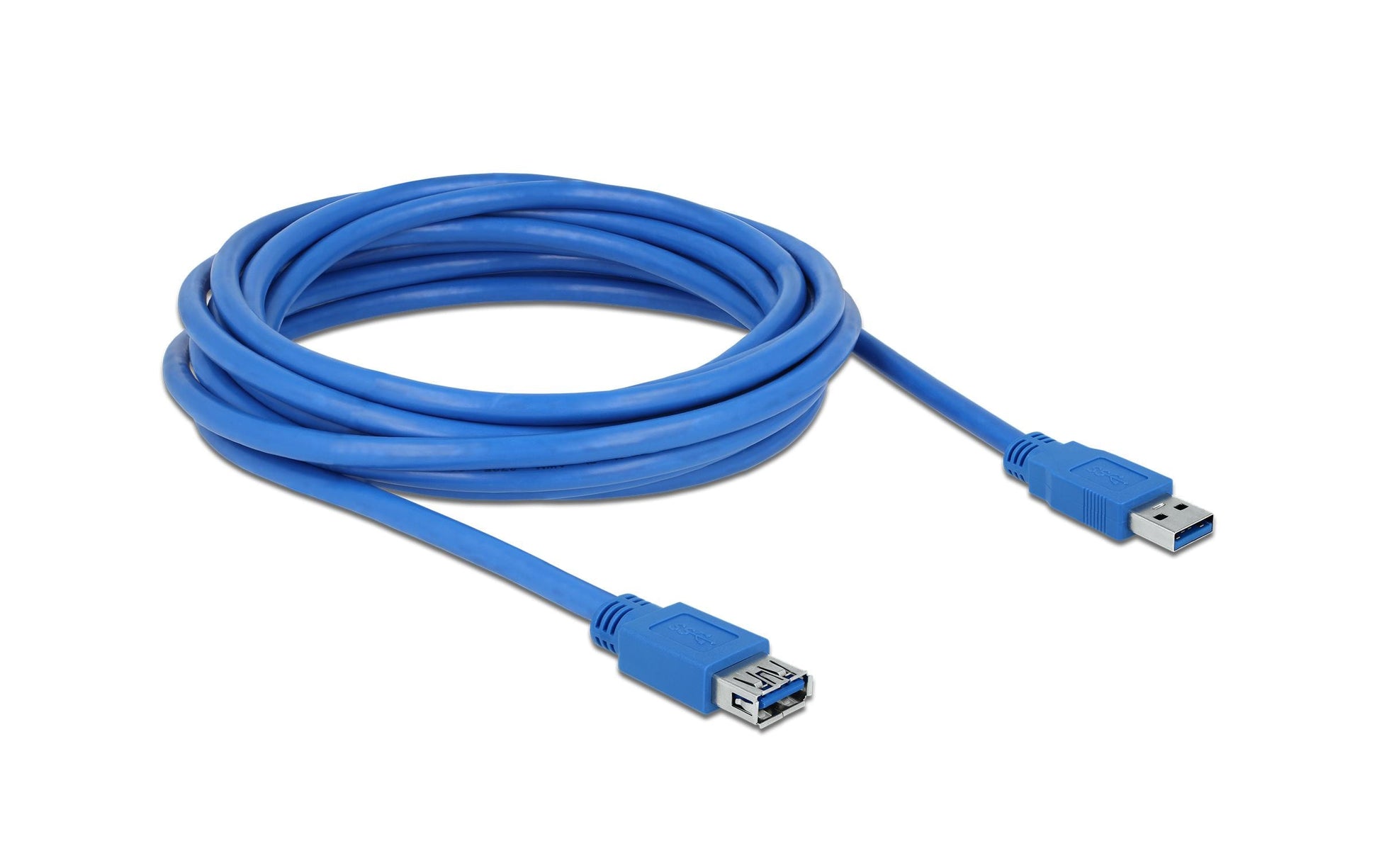 DeLOCK USB-A Verlängerungskabel (Stecker auf Buchse) – USB 3.2 Gen 1 (5 Gbit/s) – 5 m – Passiv, Goldstecker
