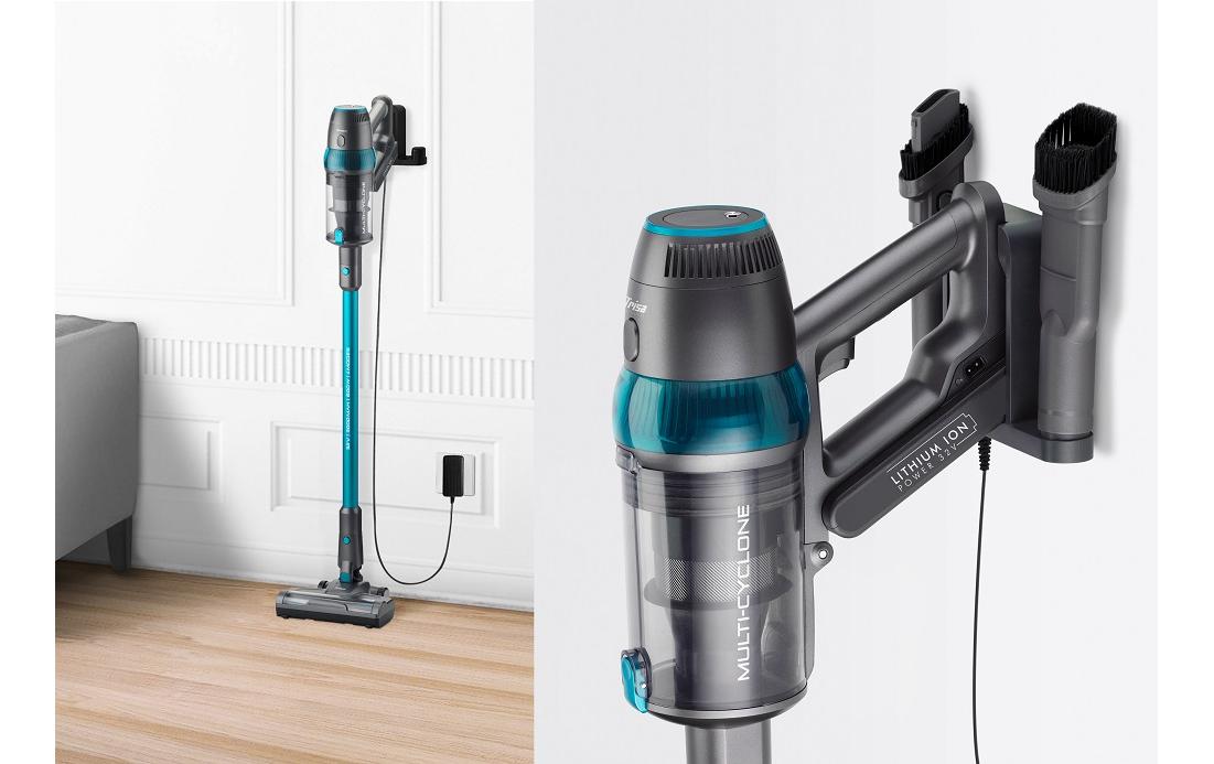 Trisa Akkustaubsauger Quick Clean Professional T9621, 2-in-1 – 80 Min, 600 W, 0,30 l
