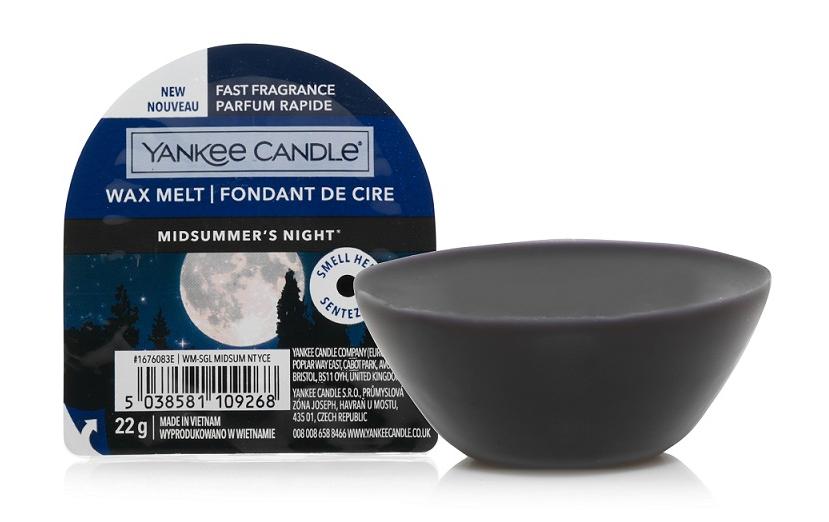 Yankee Candle Midsummer's Night – Duftwachsplättchen, 1 Stück, 22 g, Ø 7 × 3 cm, Schwarz