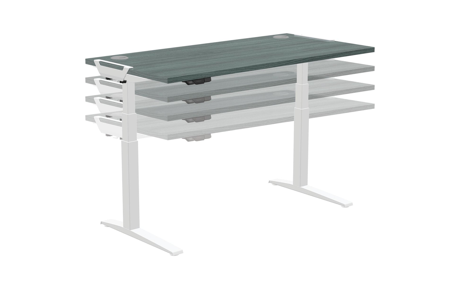 Fellowes Tischplatte – 140 × 80 × 2,5 cm – Eiche – für Levado, Cambio