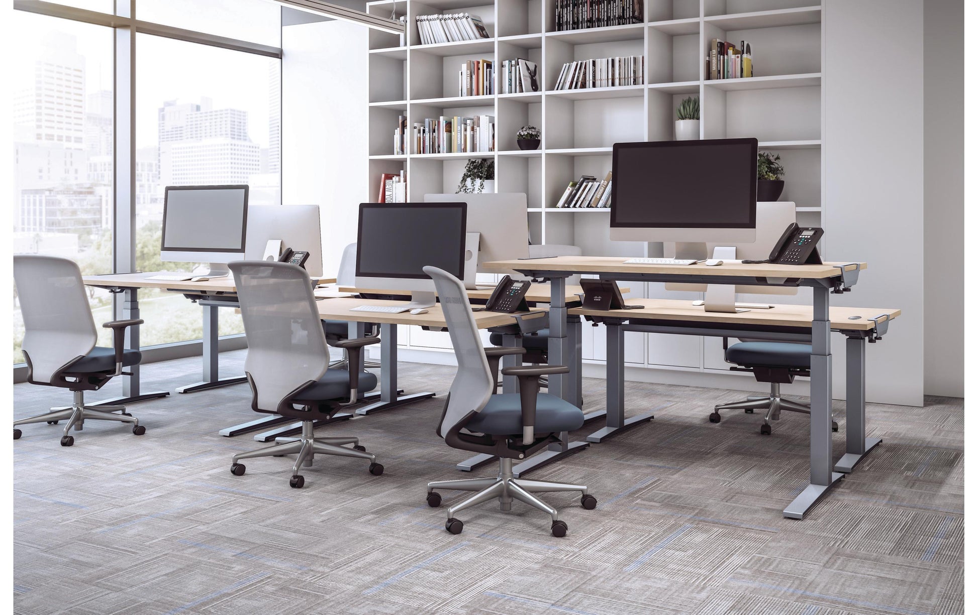 Fellowes Tischplatte – 160 × 80 × 2,5 cm – Eiche – für Levado, Cambio