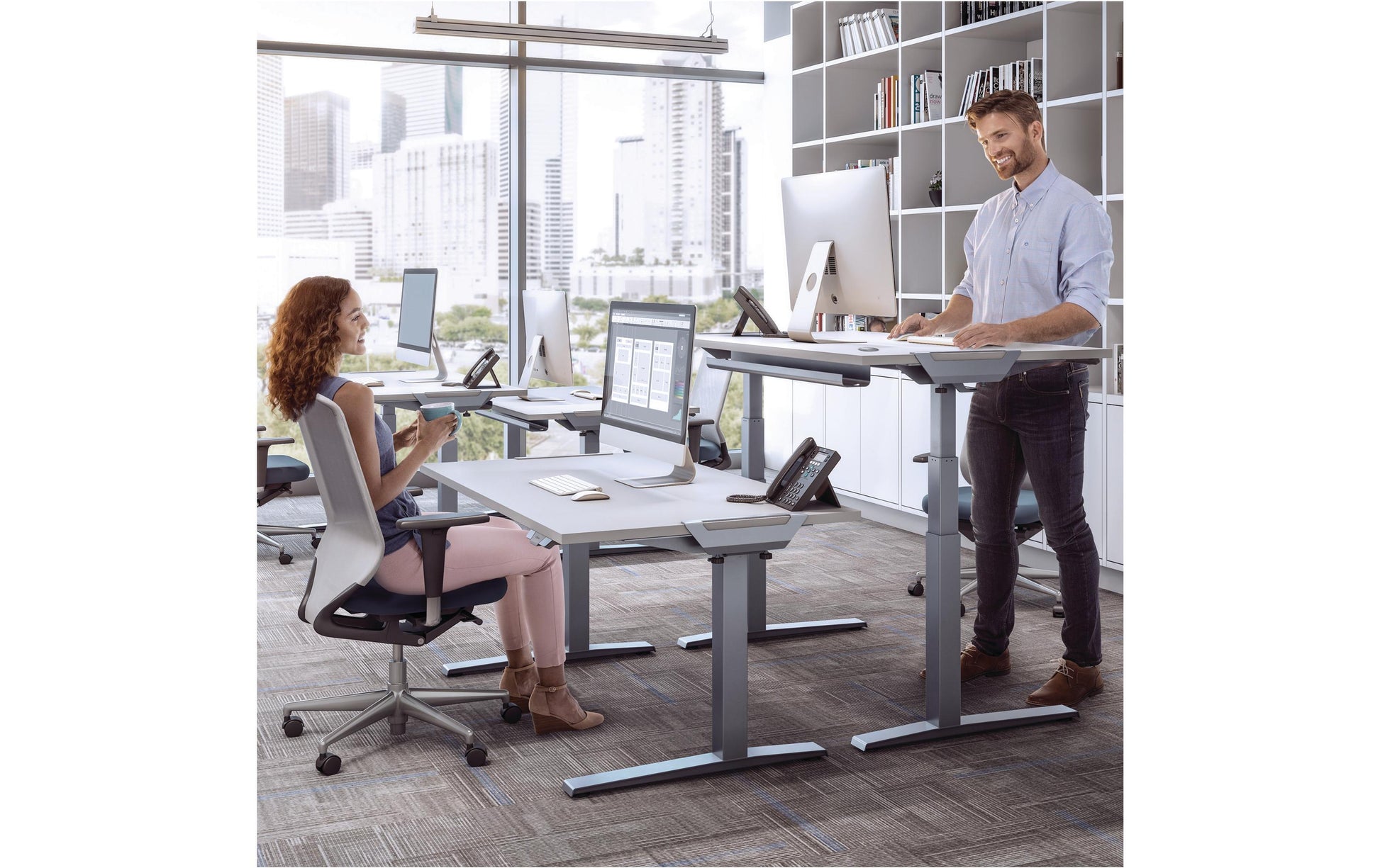 Fellowes Tischplatte – 160 × 80 × 2,5 cm – Ahorn – für Levado, Cambio