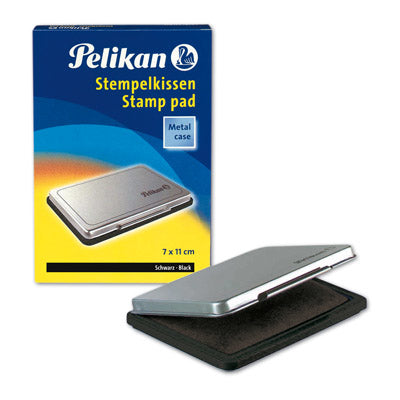 Pelikan Stempelkissen – Metall, 110 × 70 mm, Schwarz, getränkt