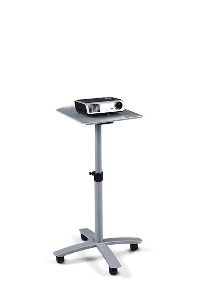 Nobo Projektorwagen – höhenverstellbar 81–120 cm, 10 kg, neigbar, grau